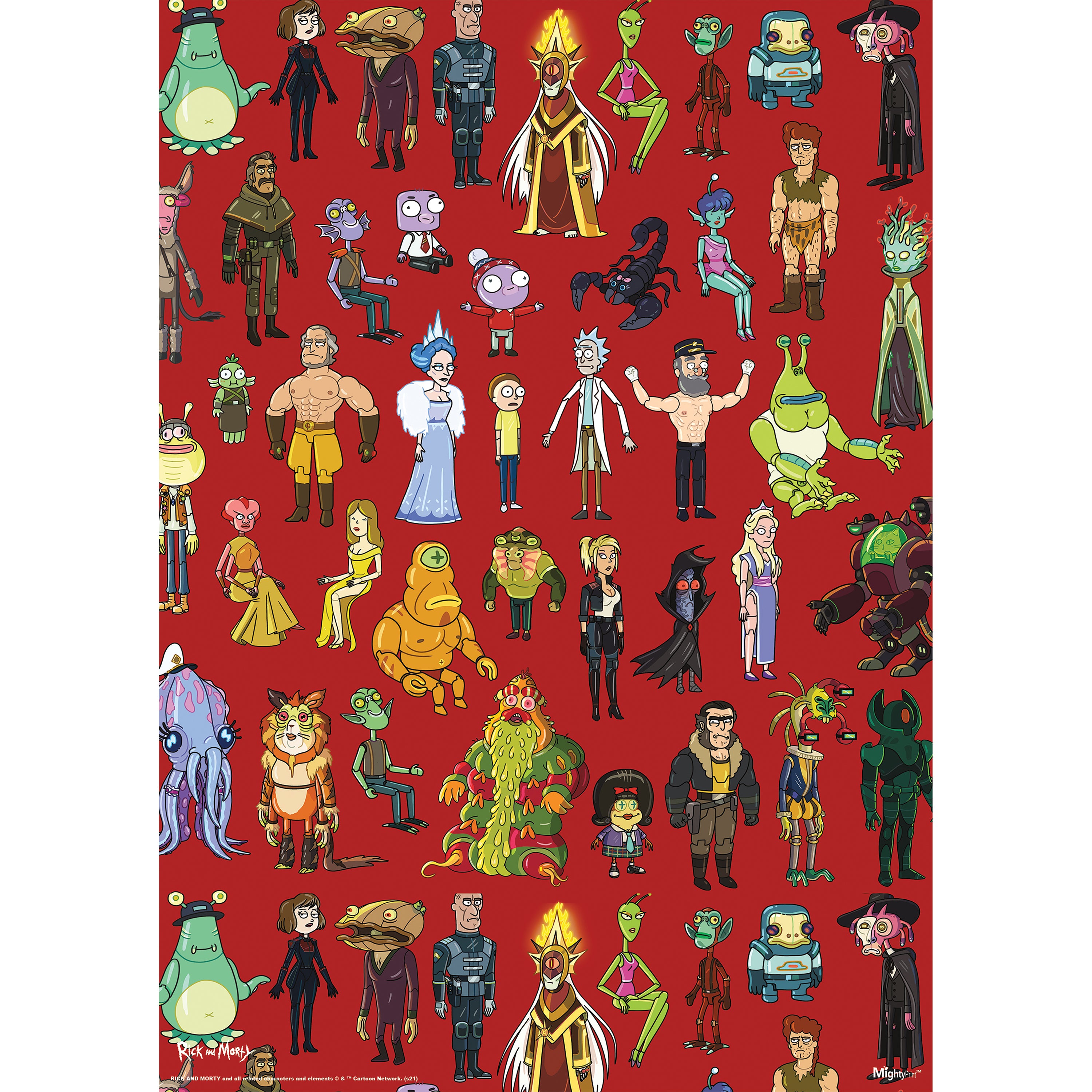 Rick and Morty (Characters) MightyPrint™ Wall Art MP17240689
