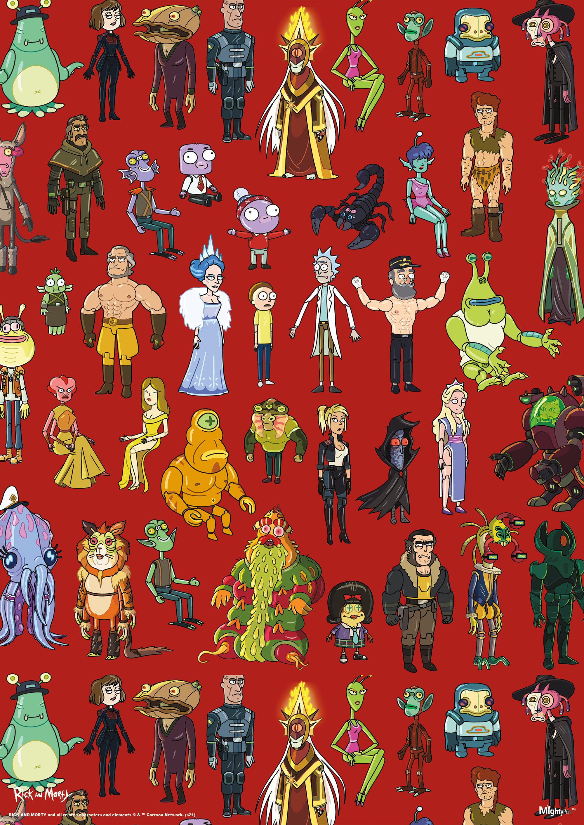 Rick and Morty (Characters) MightyPrint™ Wall Art MP17240689