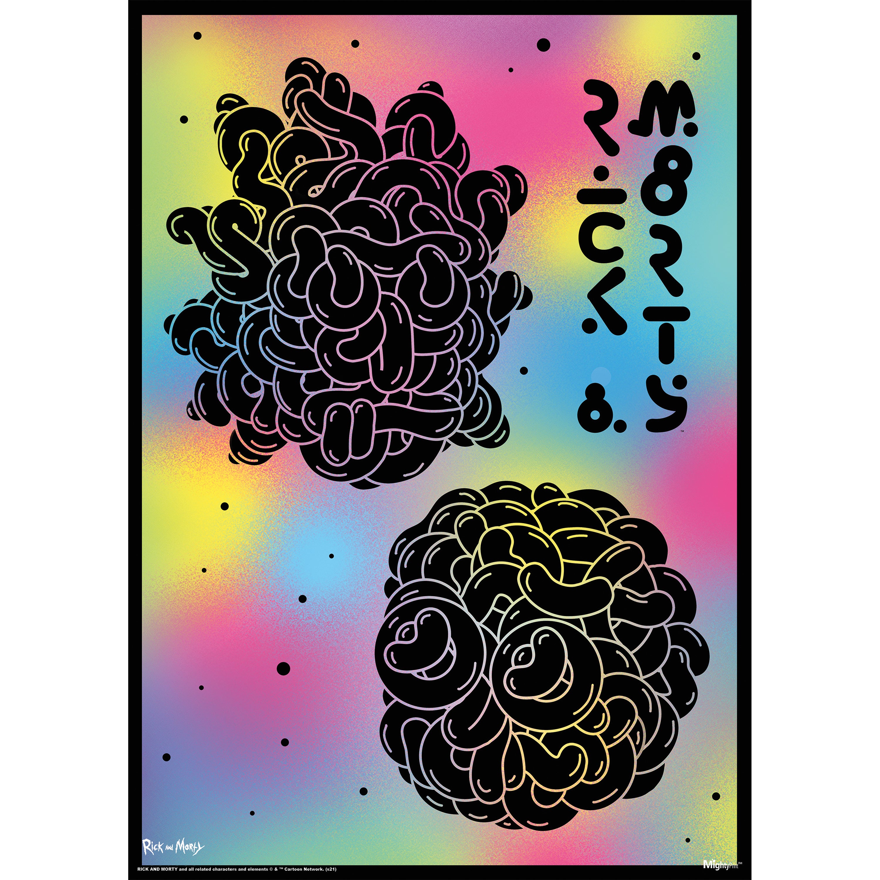 Rick and Morty (Abstract Colors) MightyPrint™ Wall Art MP17240691