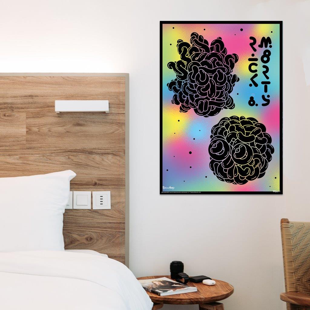 Rick and Morty (Abstract Colors) MightyPrint™ Wall Art MP17240691
