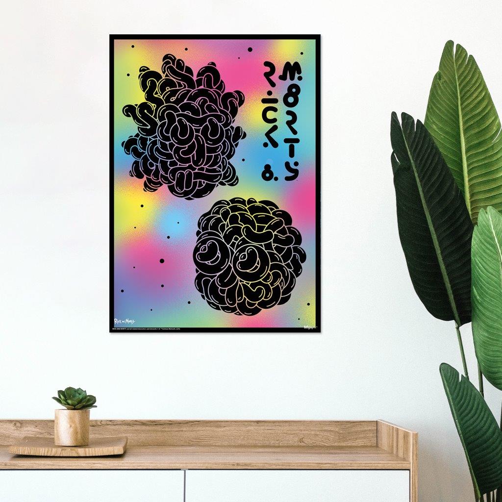 Rick and Morty (Abstract Colors) MightyPrint™ Wall Art MP17240691