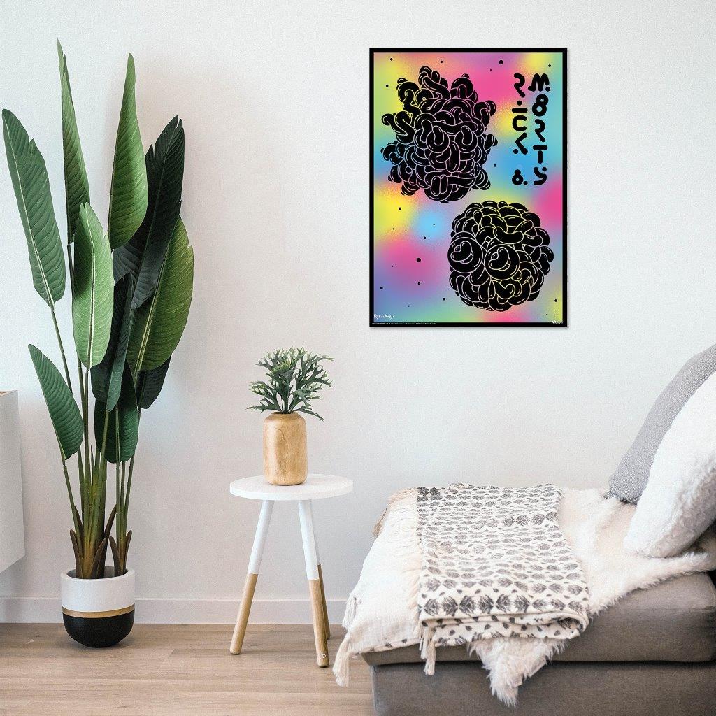 Rick and Morty (Abstract Colors) MightyPrint™ Wall Art MP17240691
