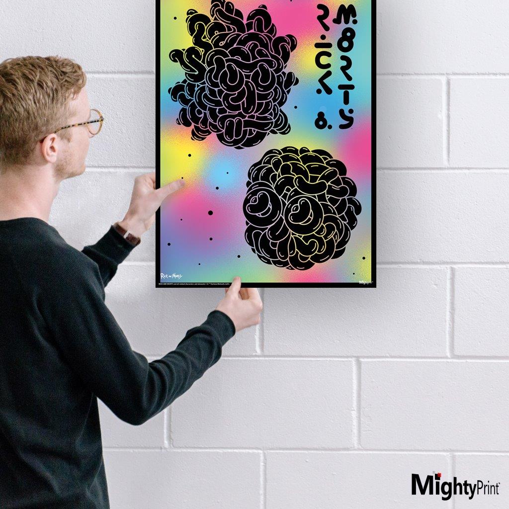 Rick and Morty (Abstract Colors) MightyPrint™ Wall Art MP17240691