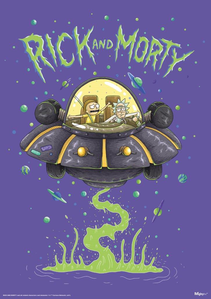 Rick and Morty (Space) MightyPrint™ Wall Art MP17240694