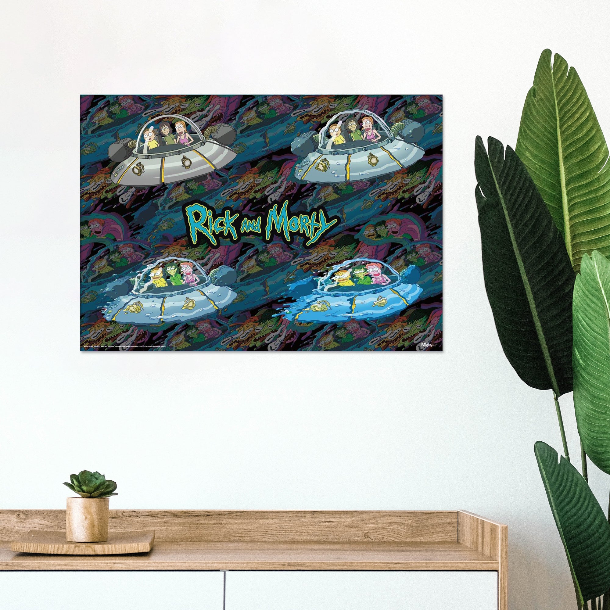 Rick and Morty (Ship Melt) MightyPrint™ Wall Art MP17240697