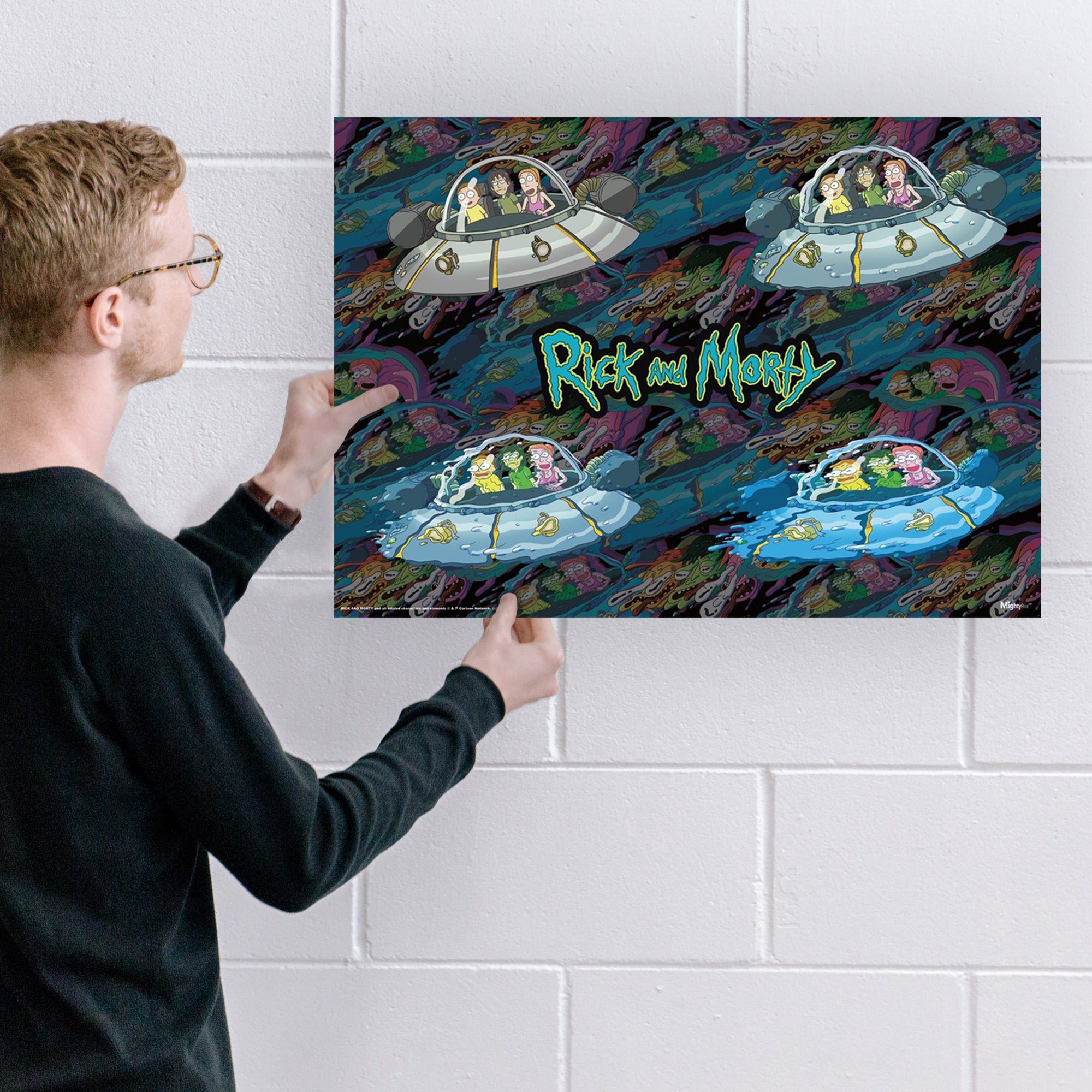 Rick and Morty (Ship Melt) MightyPrint™ Wall Art MP17240697