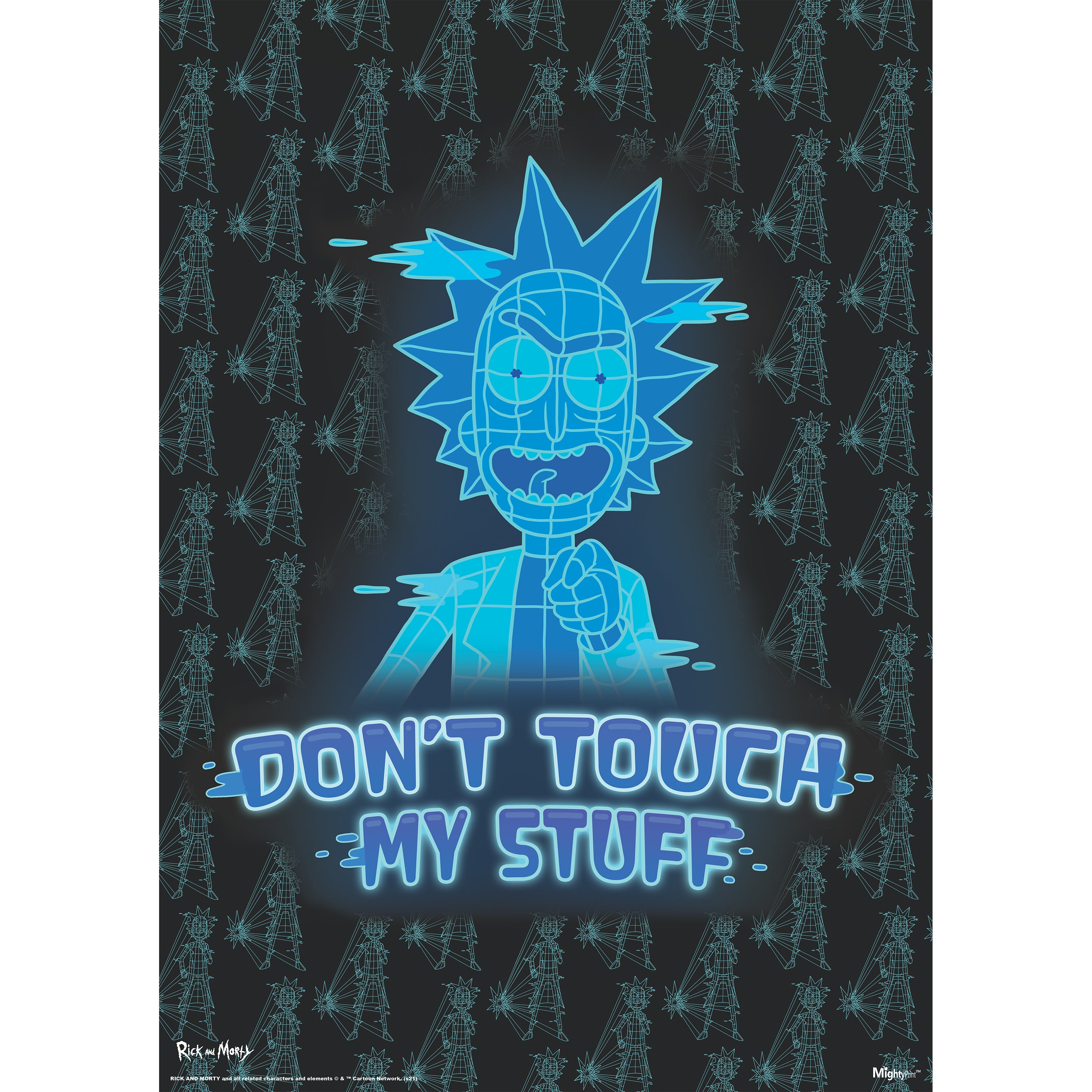 Rick and Morty (Don't Touch My Stuff) MightyPrint™ Wall Art MP17240698