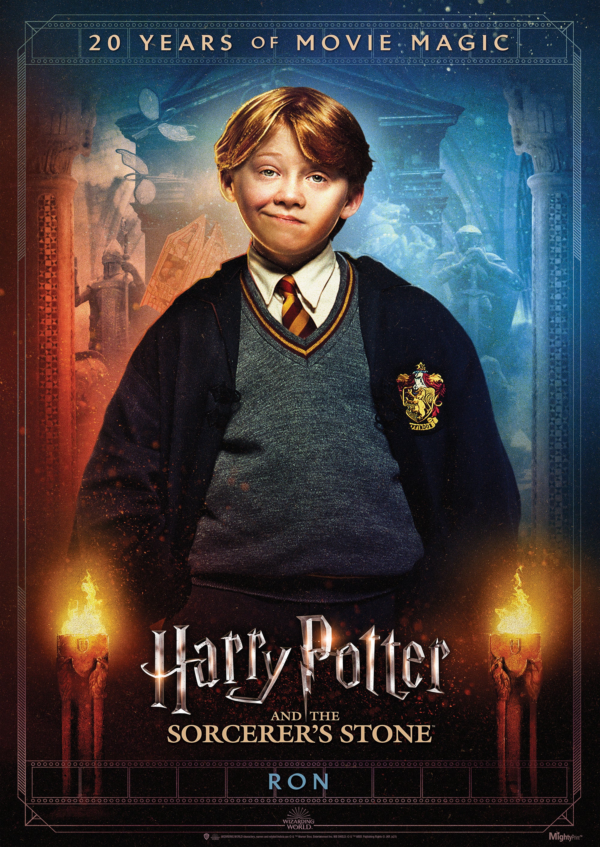 Harry Potter and the Sorcerers Stone (20th Anniversary - Ron) MightyPrint™ Wall Art MP17240702