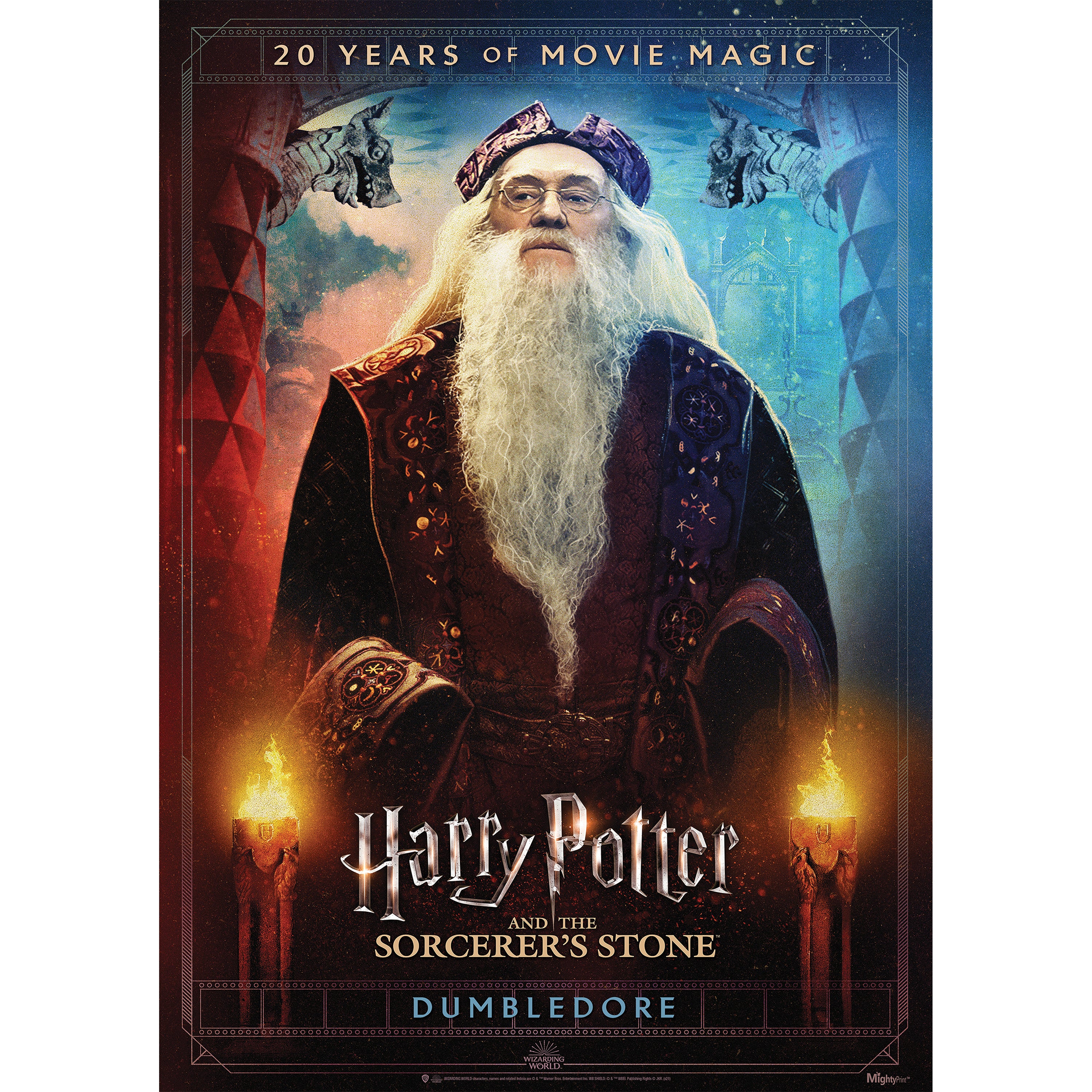Harry Potter and the Sorcerers Stone (20th Anniversary - Dumbledore) MightyPrint™ Wall Art MP17240704