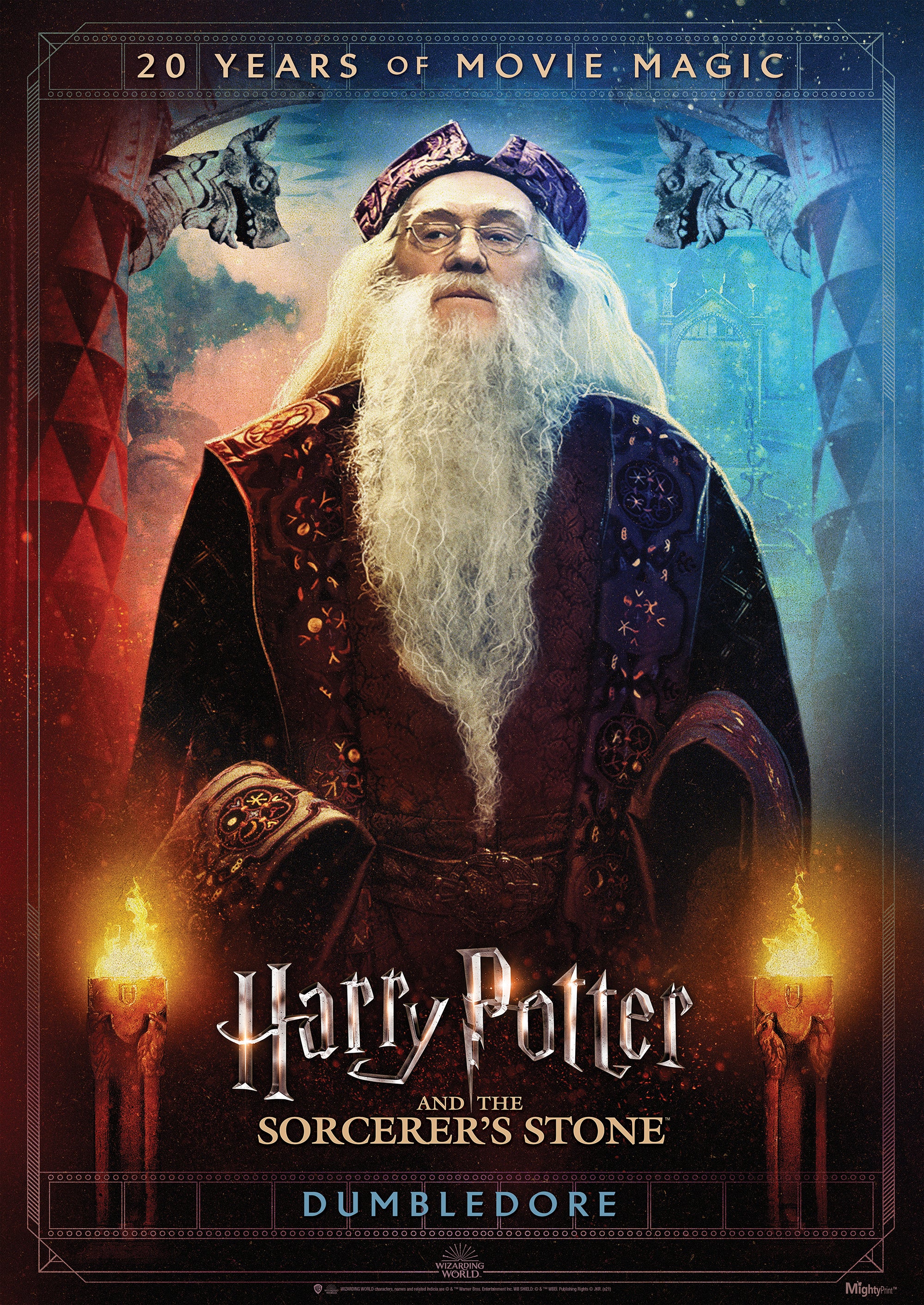 Harry Potter and the Sorcerers Stone (20th Anniversary - Dumbledore) MightyPrint™ Wall Art MP17240704