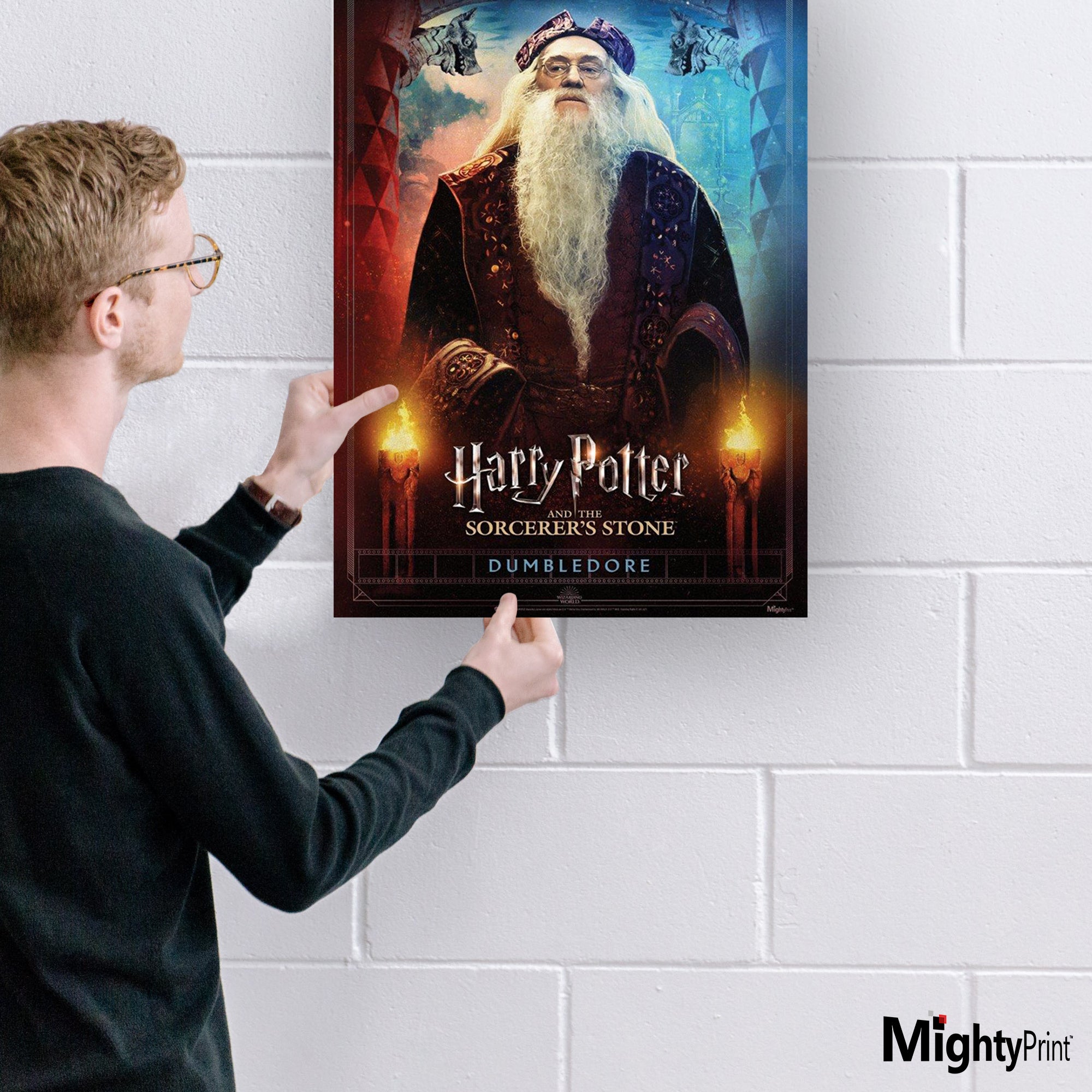 Harry Potter and the Sorcerers Stone (20th Anniversary - Dumbledore) MightyPrint™ Wall Art MP17240704