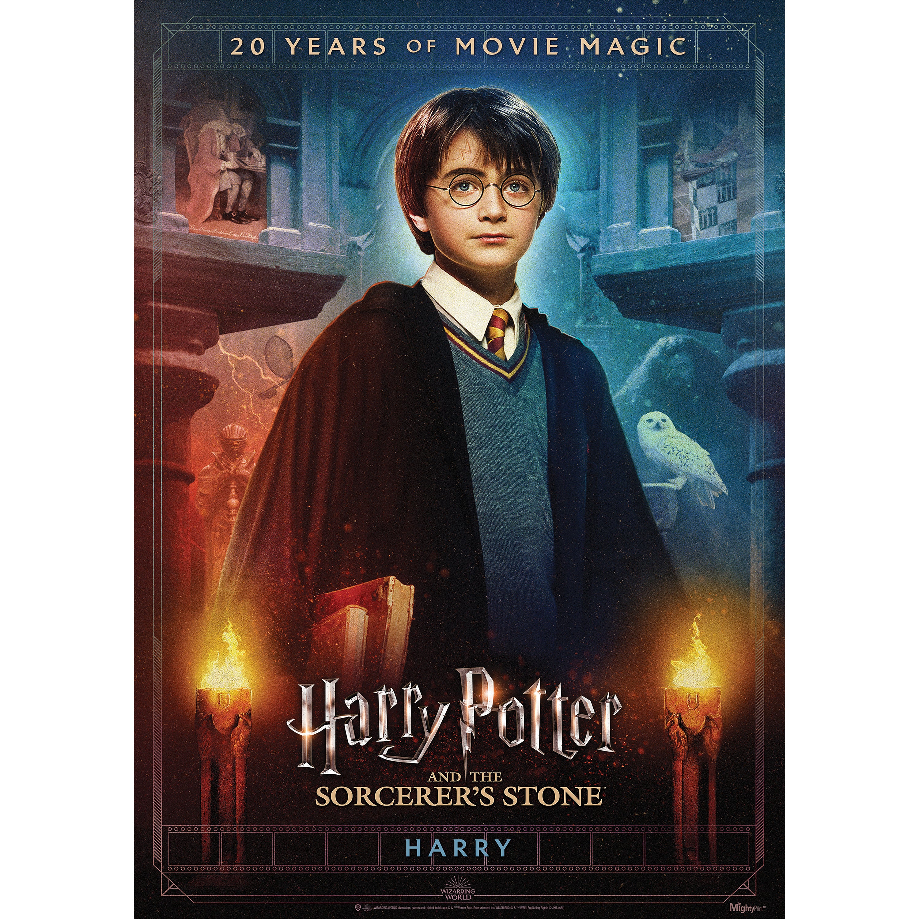 Harry Potter and the Sorcerers Stone (20th Anniversary - Harry) MightyPrint™ Wall Art MP17240705
