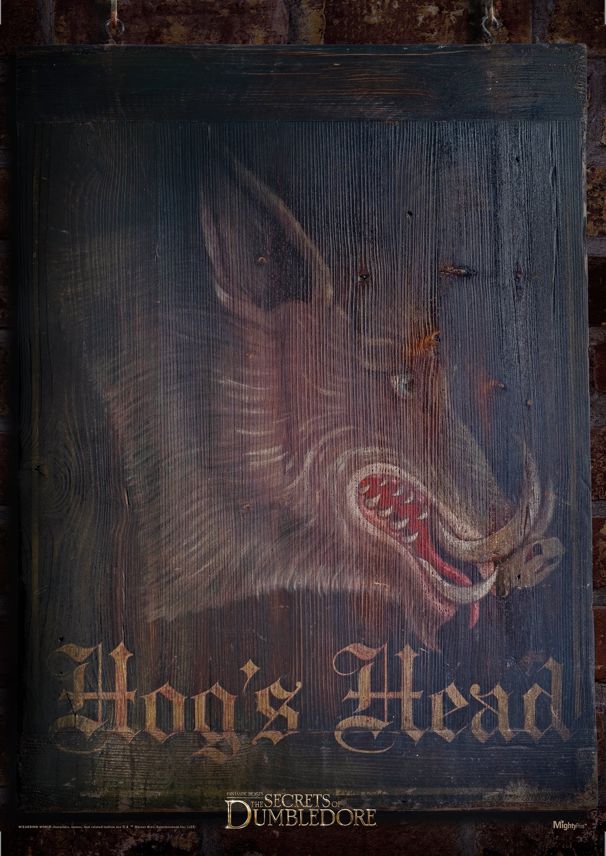 Fantastic Beasts: The Secrets of Dumbledore (Hogs Head Sign) MightyPrint™ Wall Art MP17240734