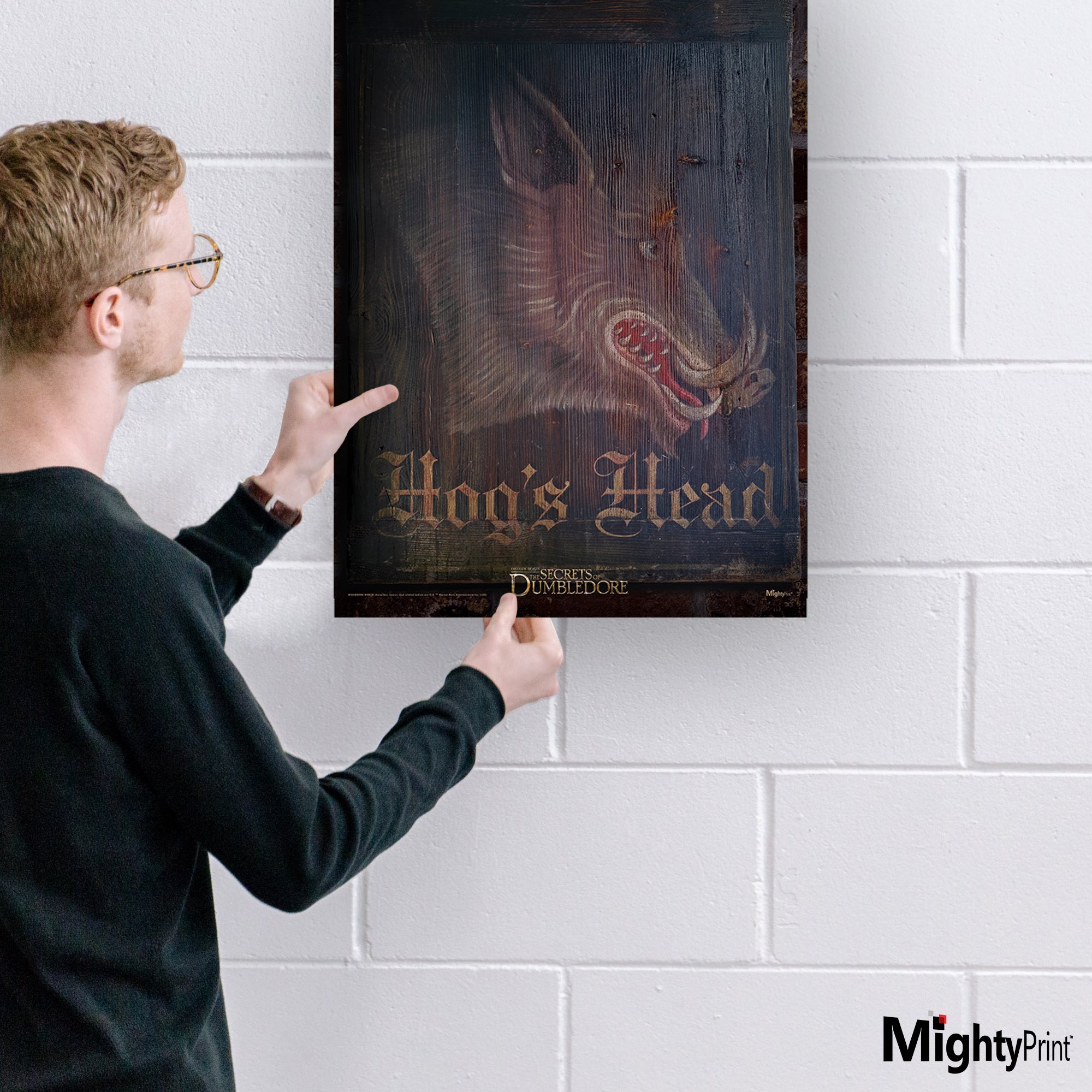 Fantastic Beasts: The Secrets of Dumbledore (Hogs Head Sign) MightyPrint™ Wall Art MP17240734