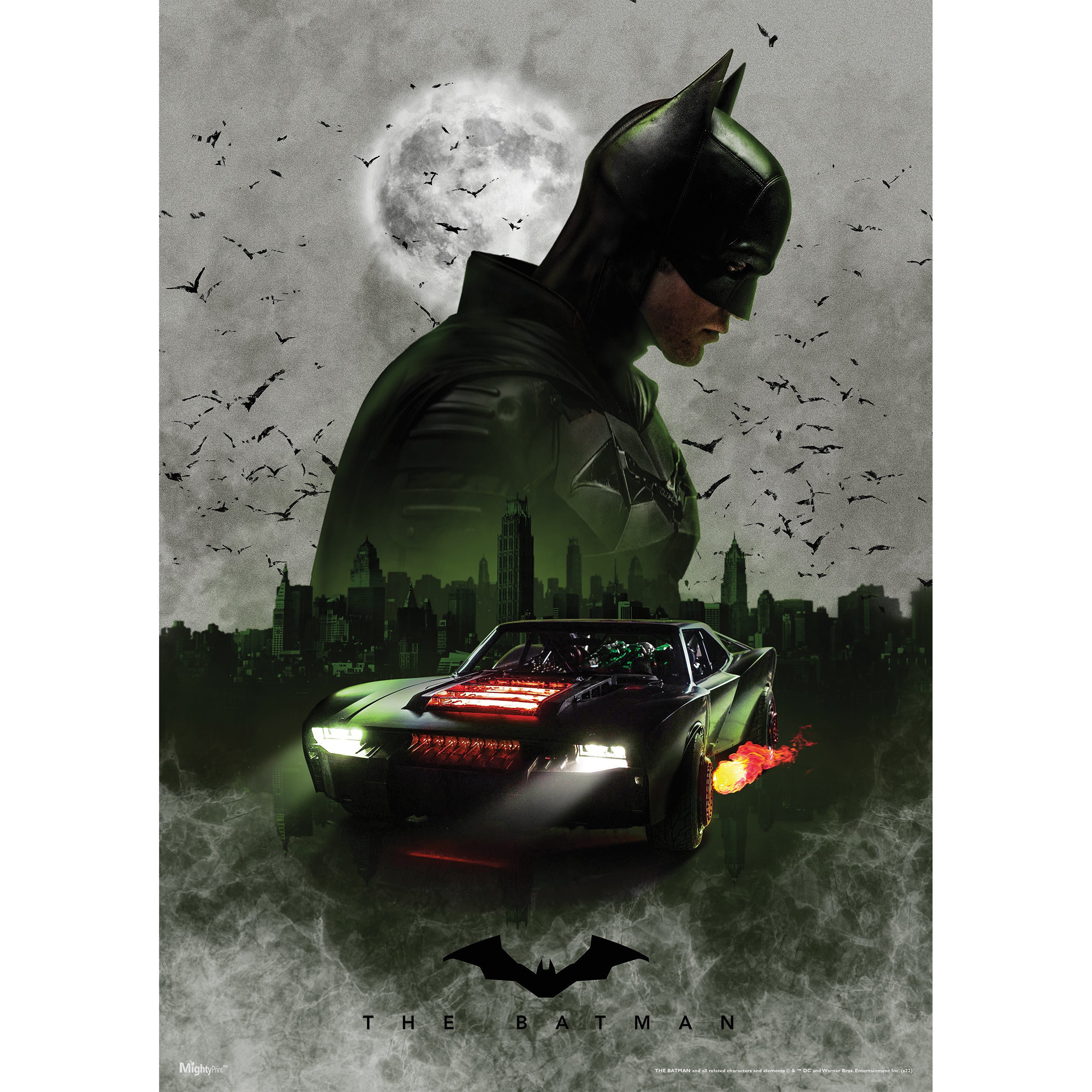 The Batman (Smoke & Bats) MightyPrint™ Wall Art MP17240756