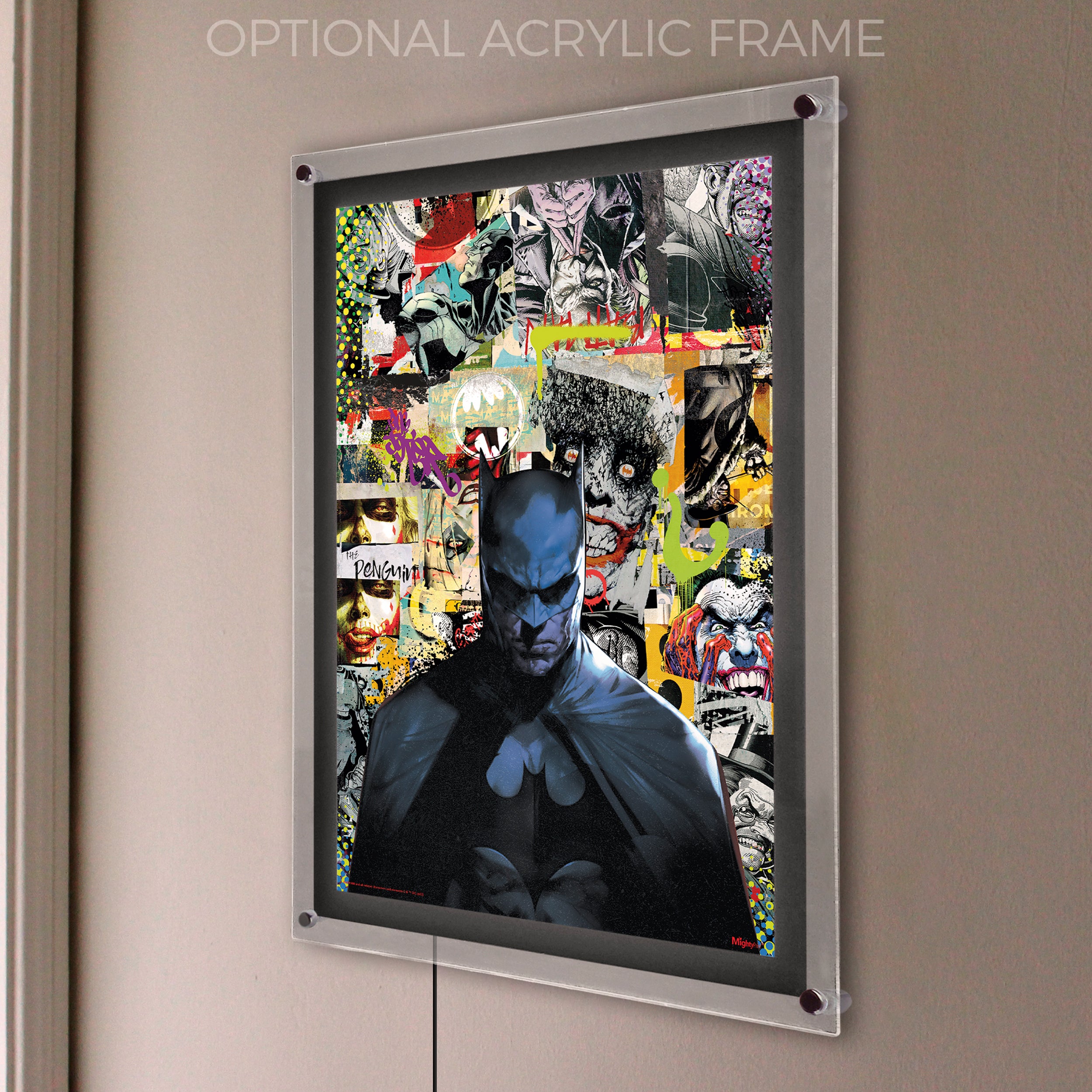 DC Comics (Batman - Collage of Enemies) MightyPrint™ Wall Art MP17240766