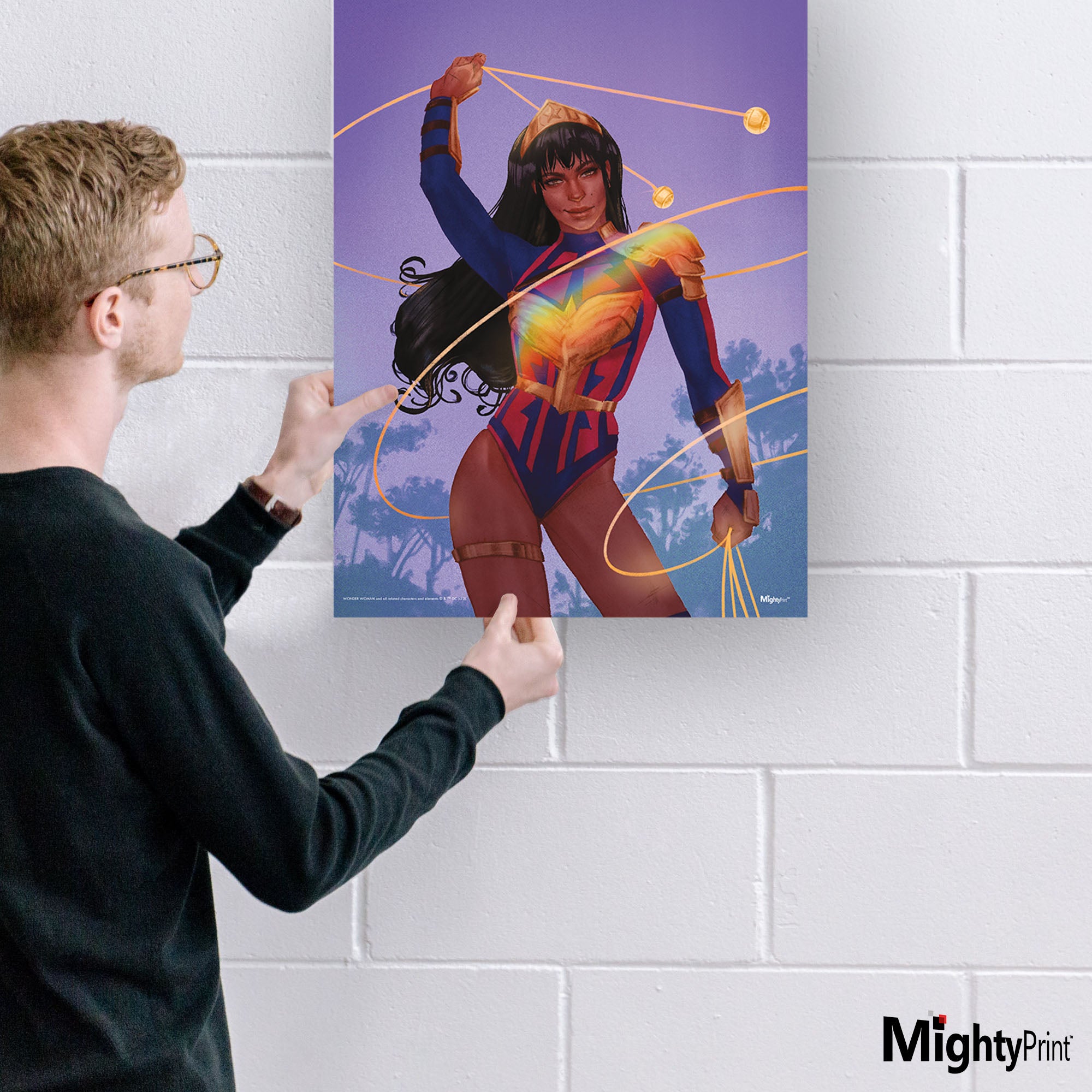 DC Comics (Wonder Woman - Pride) MightyPrint™ Wall Art MP17240772