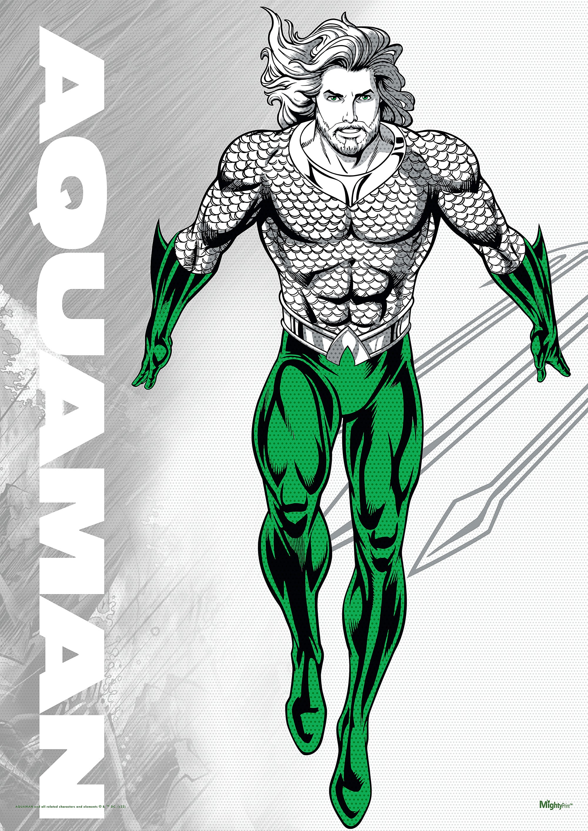 DC Comics (Aquaman - Legendary Part 2) MightyPrint™ Wall Art MP17240805