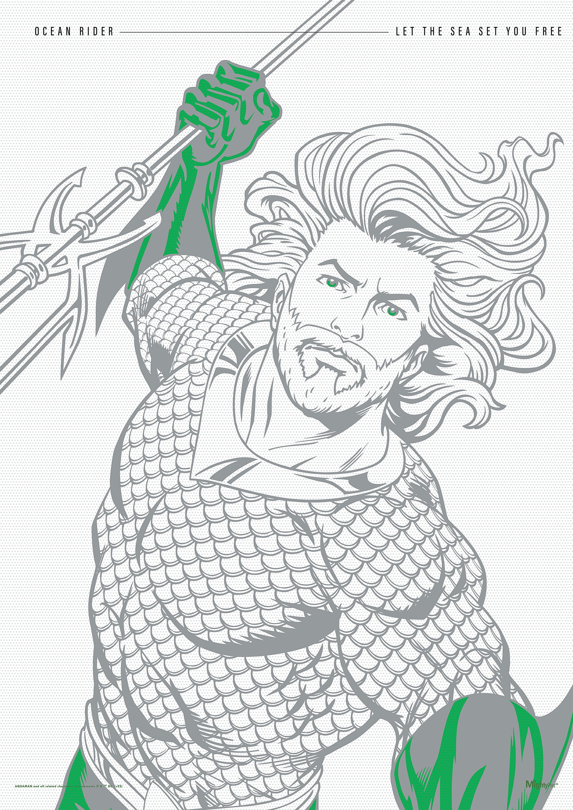 DC Comics (Aquaman - Legendary Part 3) MightyPrint™ Wall Art MP17240806