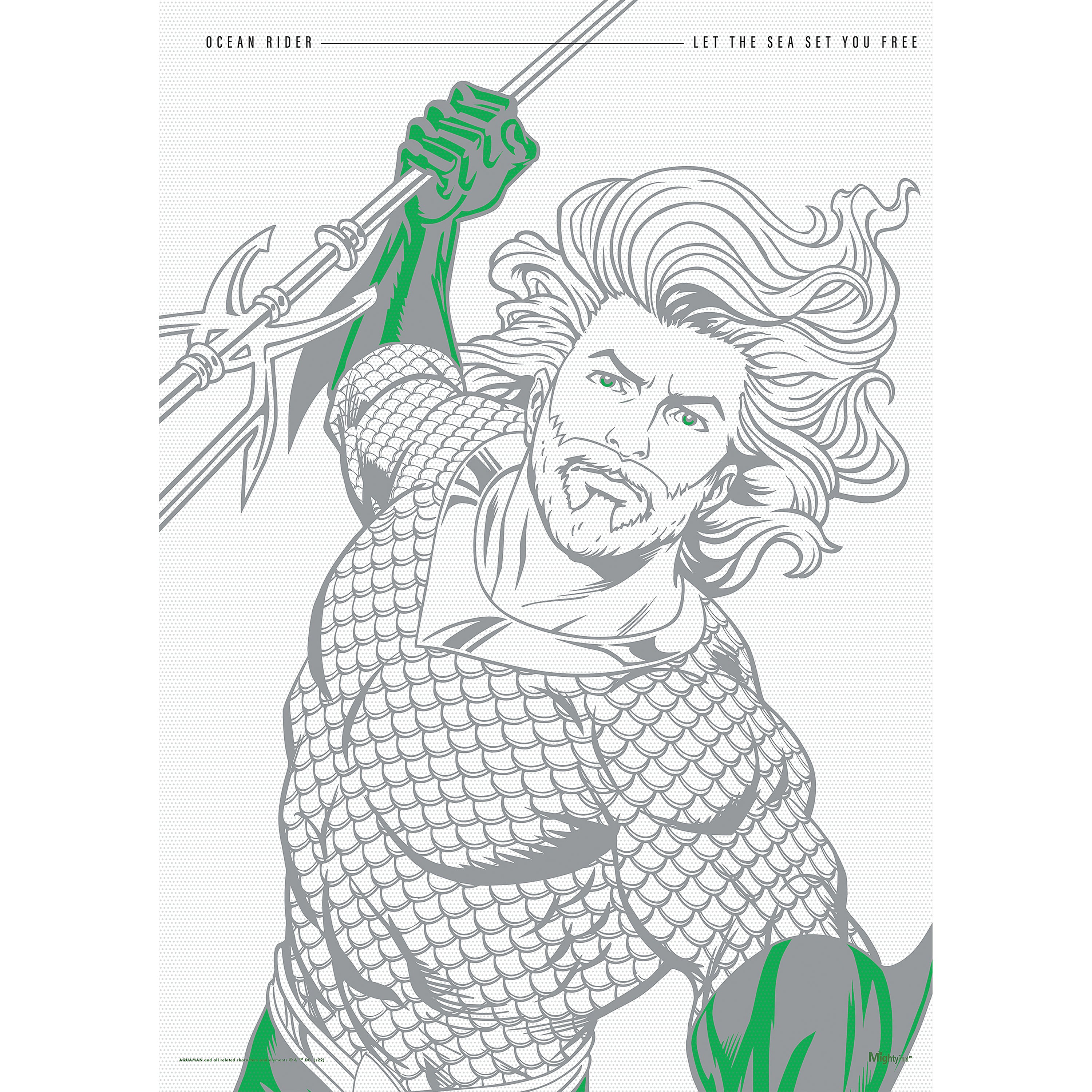 DC Comics (Aquaman - Legendary Part 3) MightyPrint™ Wall Art MP17240806