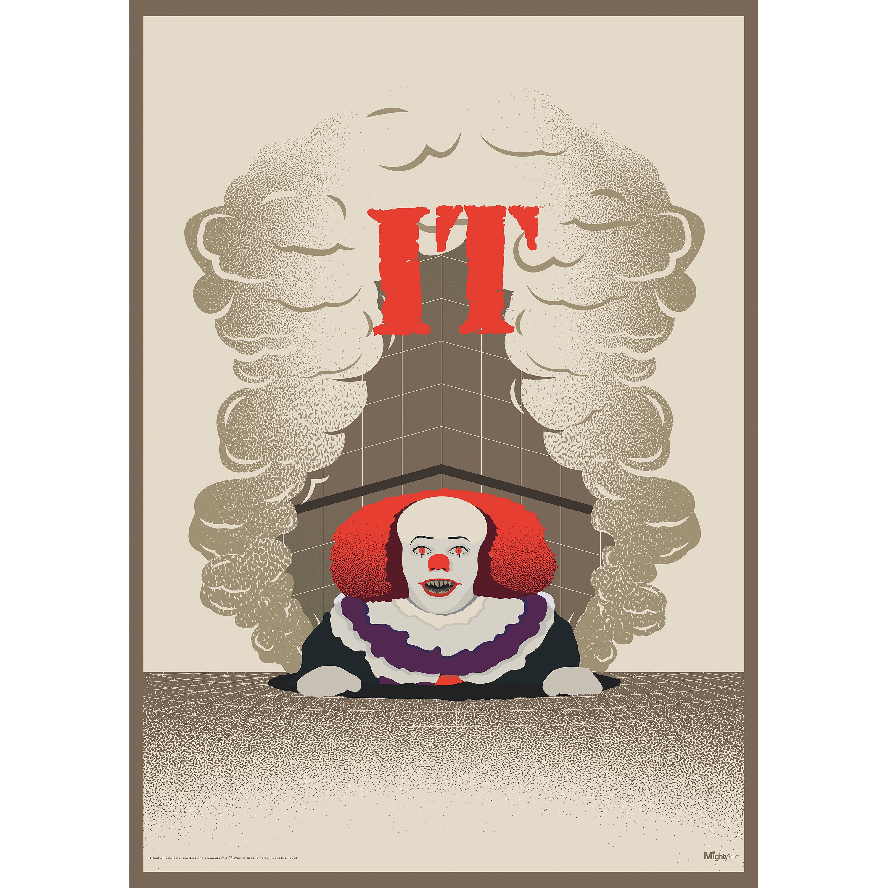 IT: The 1990 Series (Vintage Pennywise) MightyPrint™ Wall Art MP17240825