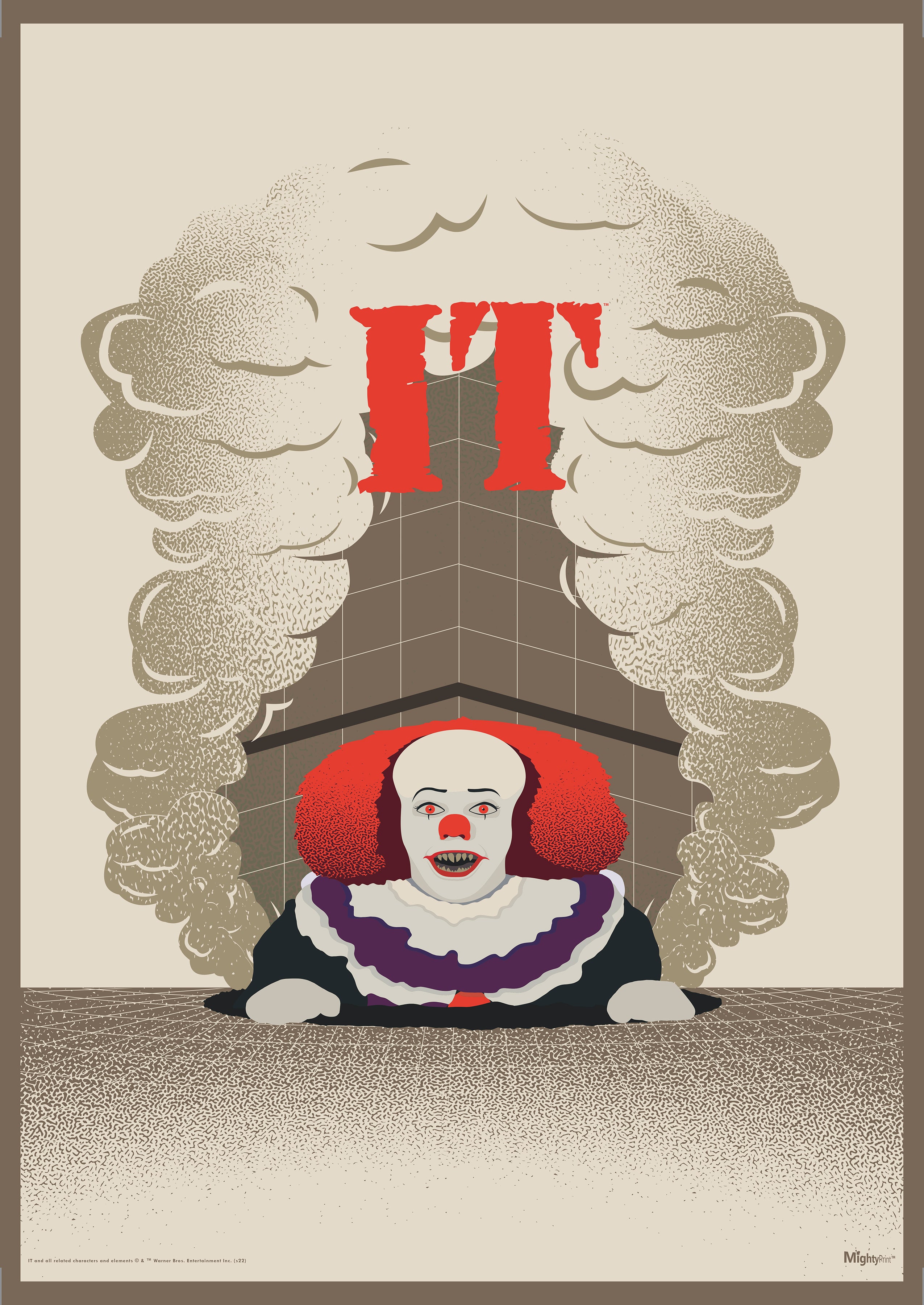 IT: The 1990 Series (Vintage Pennywise) MightyPrint™ Wall Art MP17240825