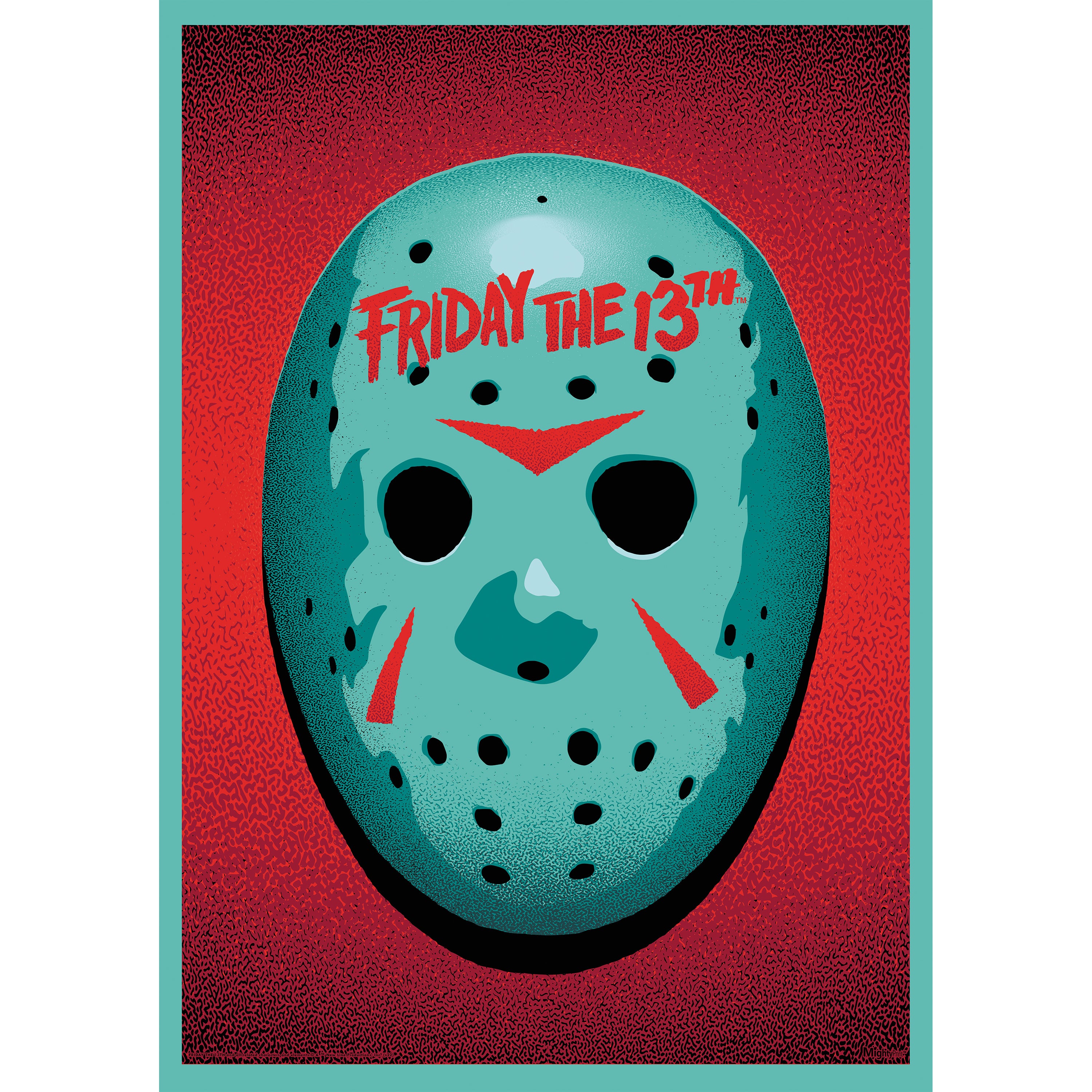 Friday the 13th (Vintage Teal Mask) MightyPrint™ Wall Art MP17240831