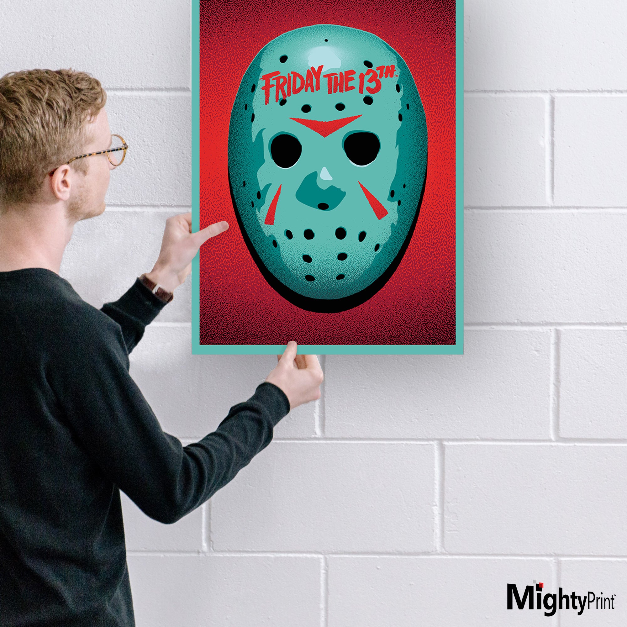Friday the 13th (Vintage Teal Mask) MightyPrint™ Wall Art MP17240831