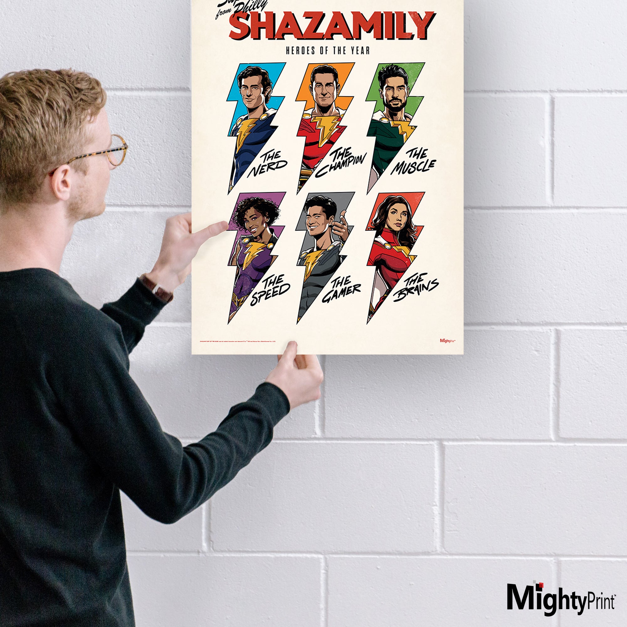 Shazam! Fury Of The Gods (Heroes Of The Year) MightyPrint™ Wall Art MP17240836