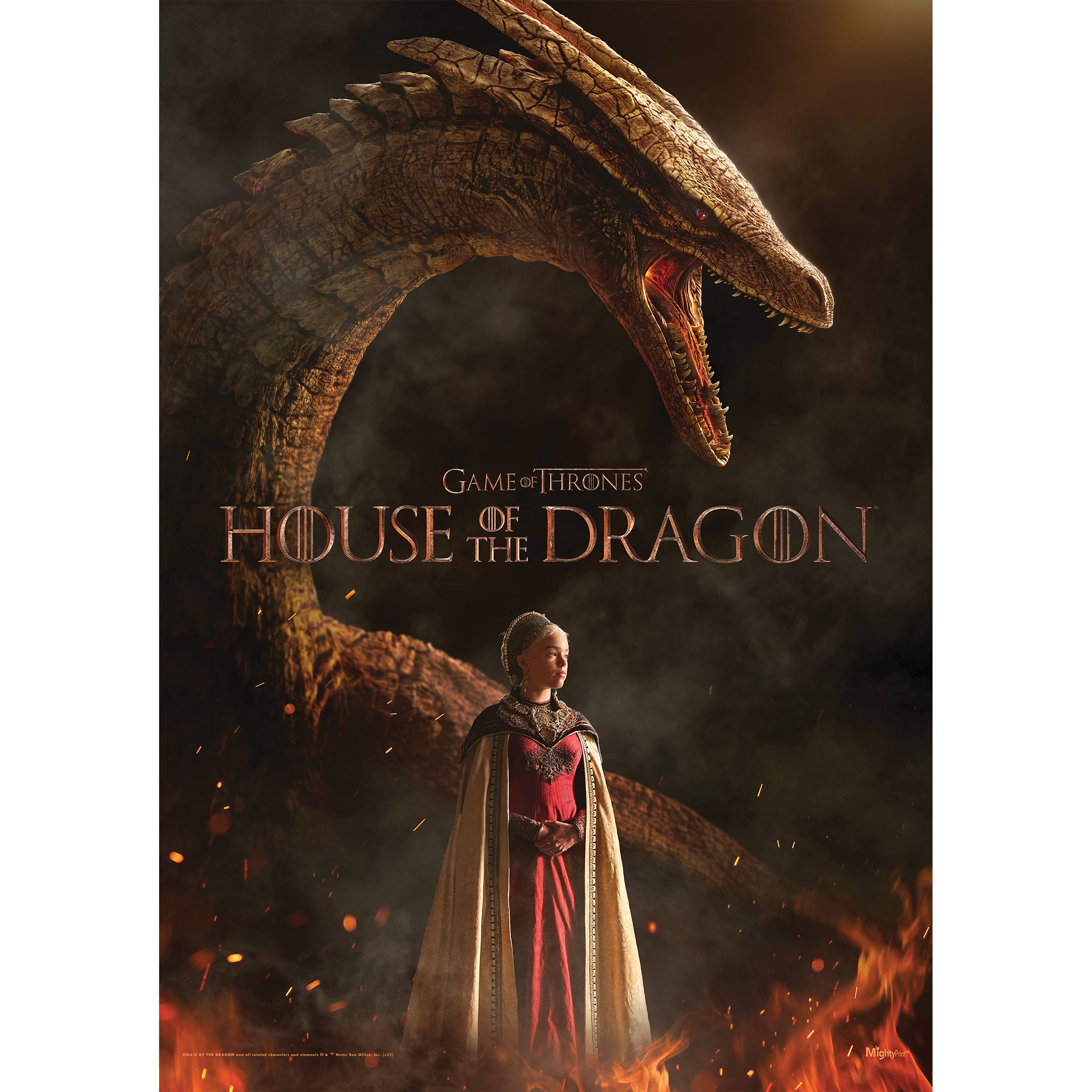 House of the Dragon (Rhaenyra and Syrax) MightyPrint™ Wall Art MP17240846