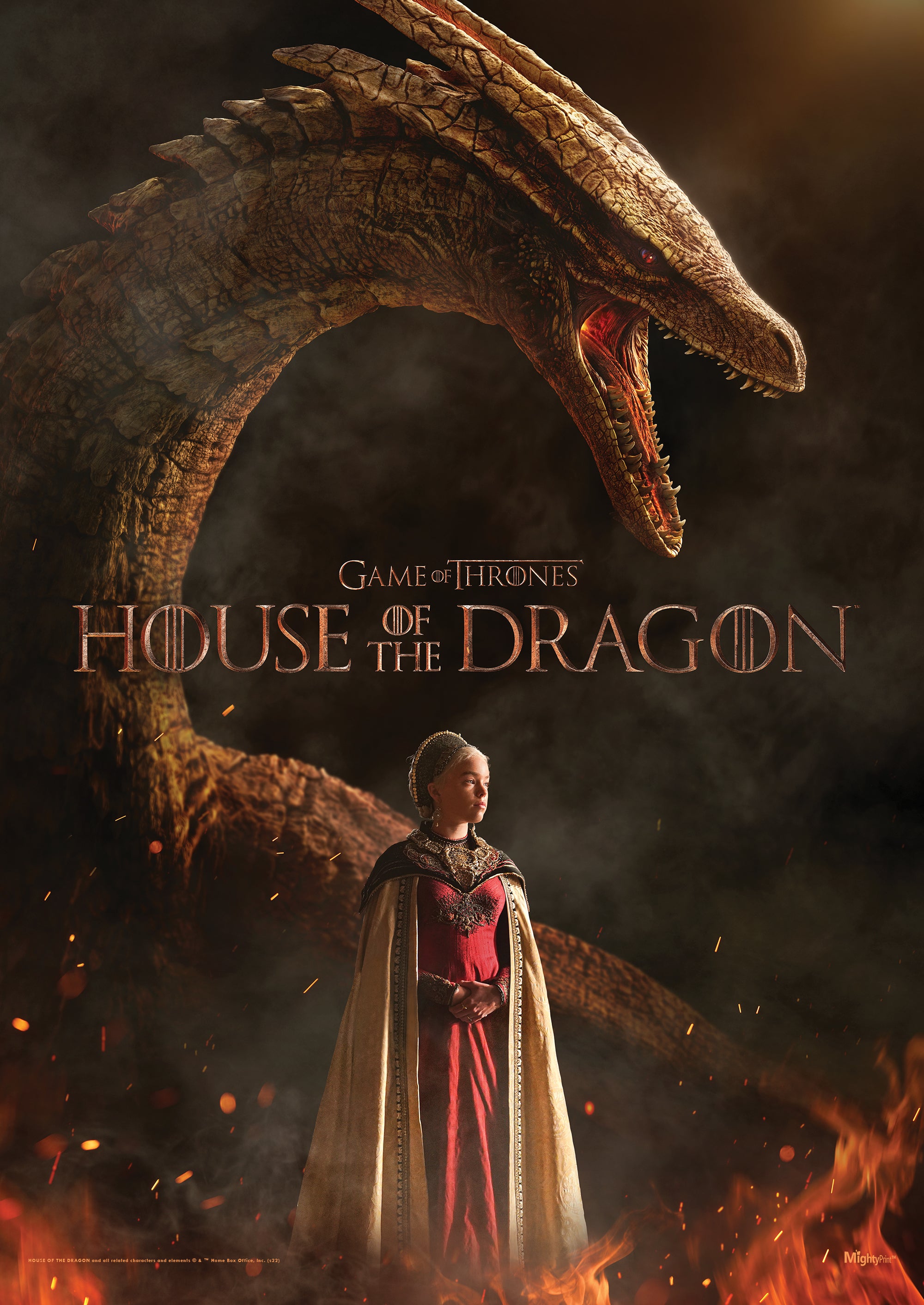 House of the Dragon (Rhaenyra and Syrax) MightyPrint™ Wall Art MP17240846