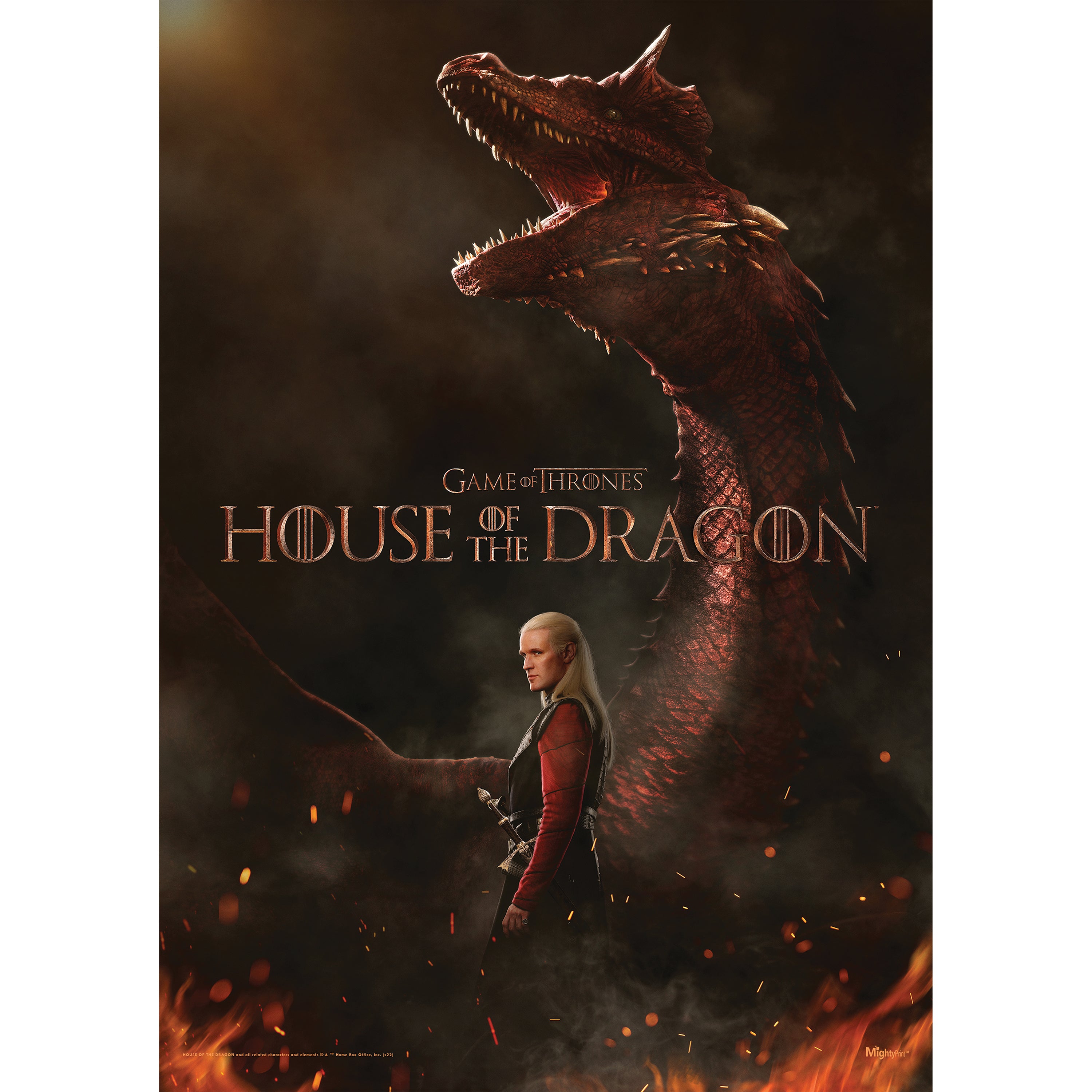 House of the Dragon (Daemon and Caraxes) MightyPrint™ Wall Art MP17240847