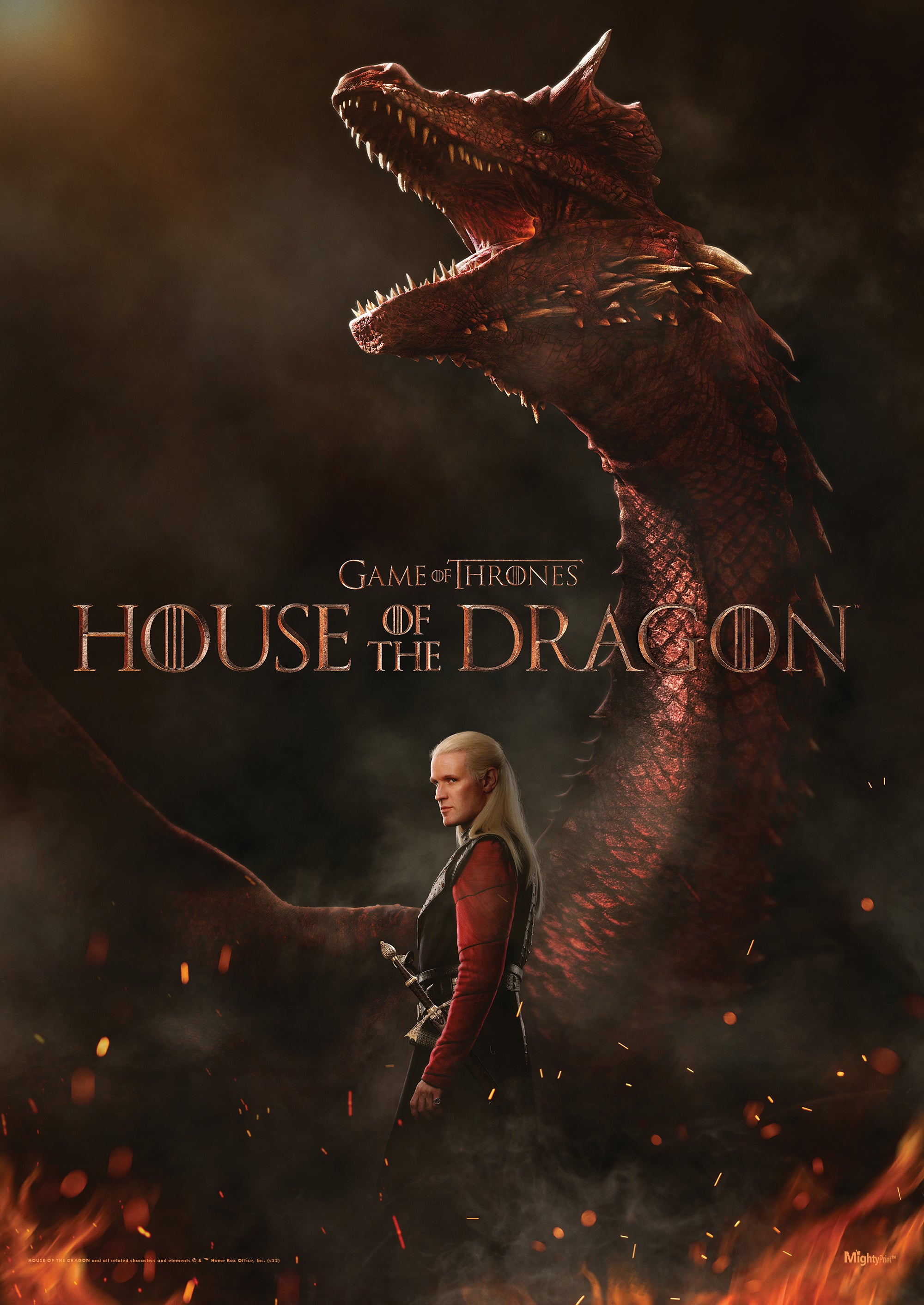 House of the Dragon (Daemon and Caraxes) MightyPrint™ Wall Art MP17240847