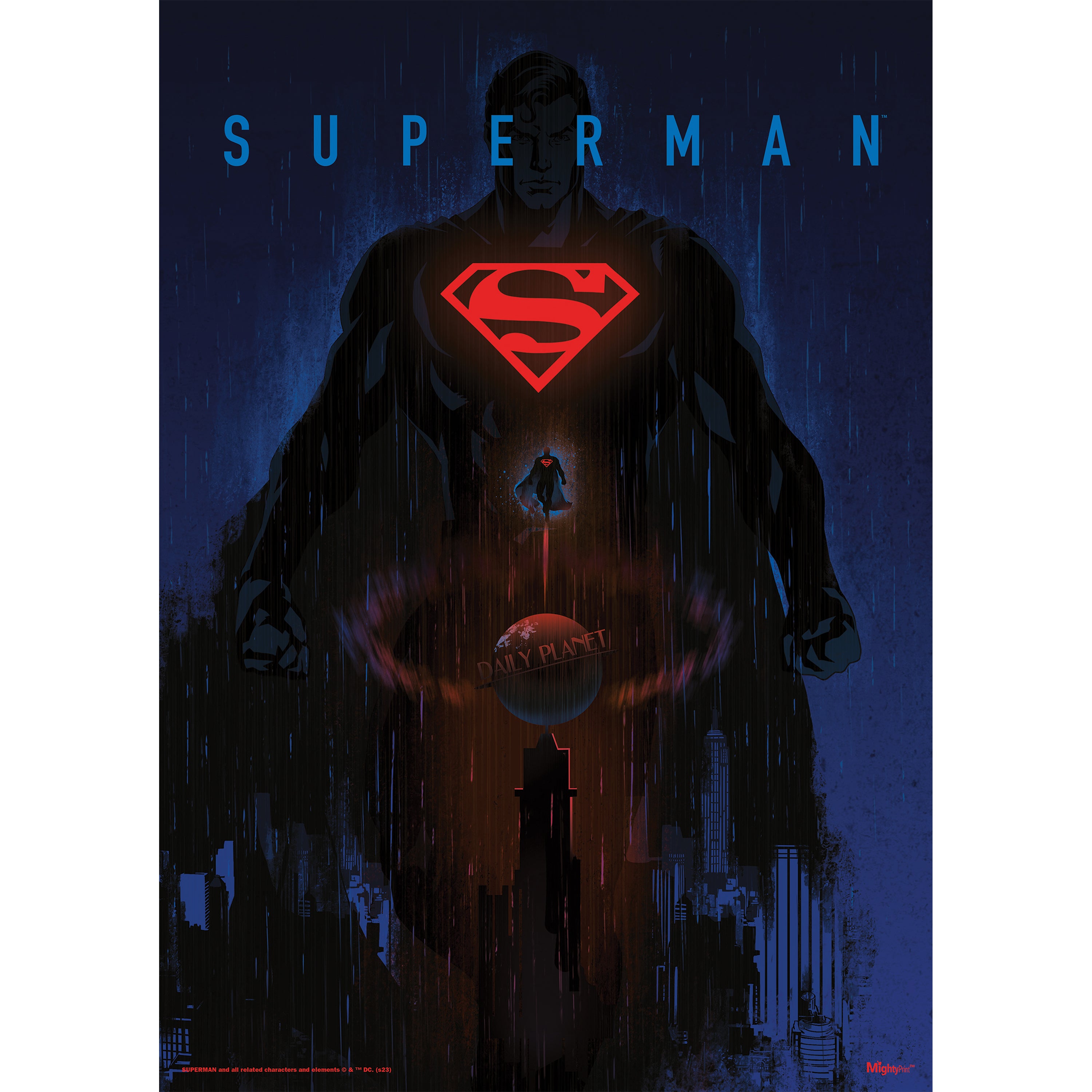 Dc Comics (Superman - Dark Artistic) MightyPrint™ Wall Art MP17240873