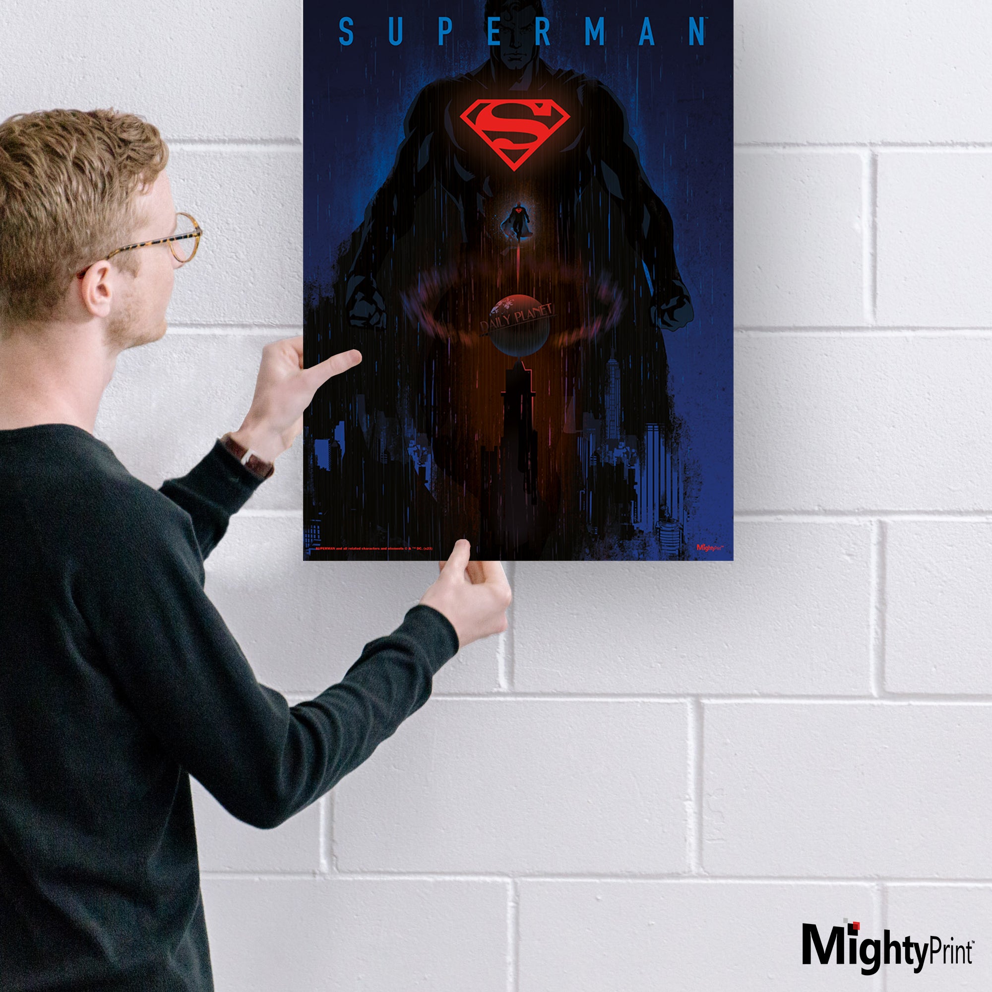 Dc Comics (Superman - Dark Artistic) MightyPrint™ Wall Art MP17240873