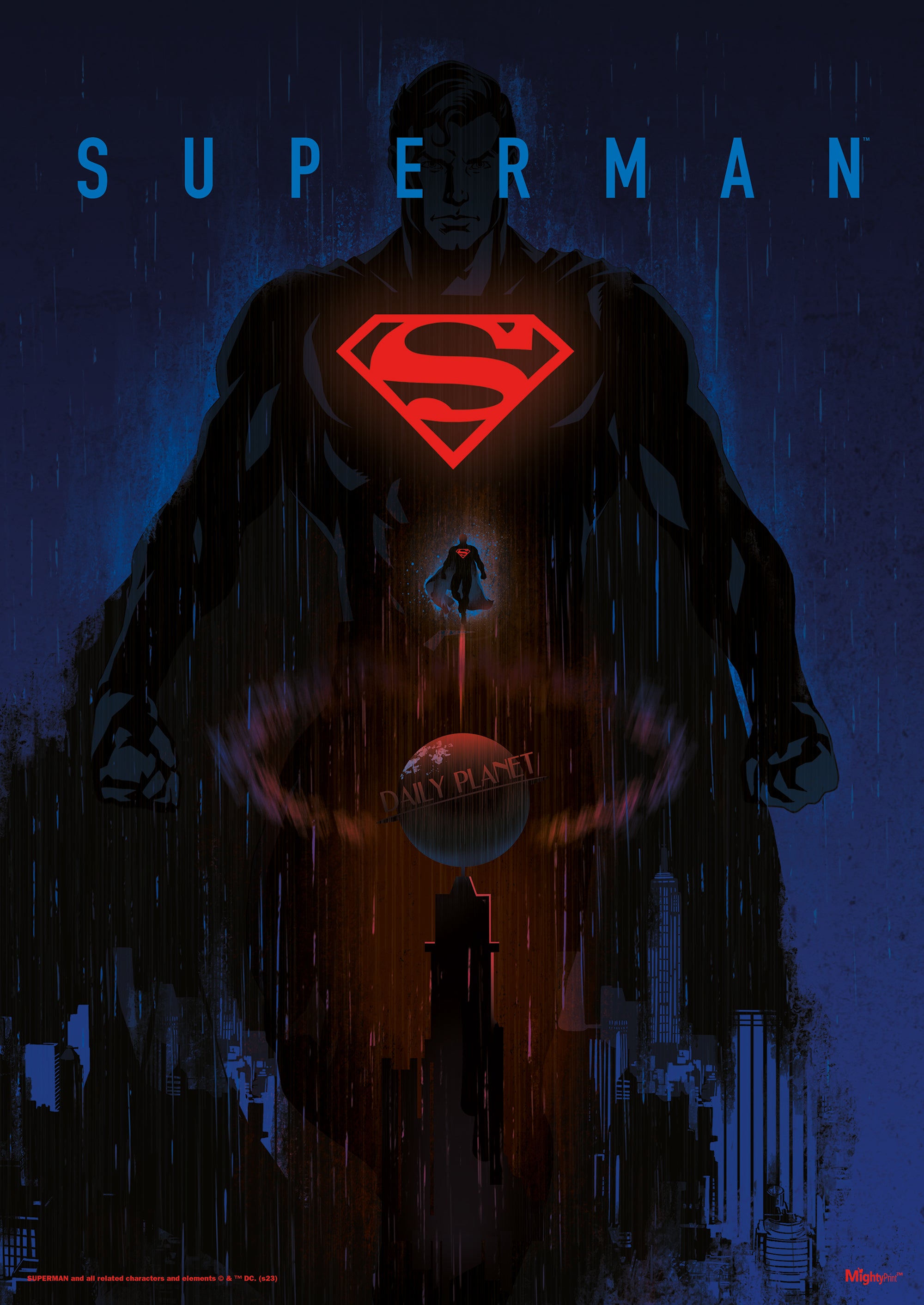 Dc Comics (Superman - Dark Artistic) MightyPrint™ Wall Art MP17240873