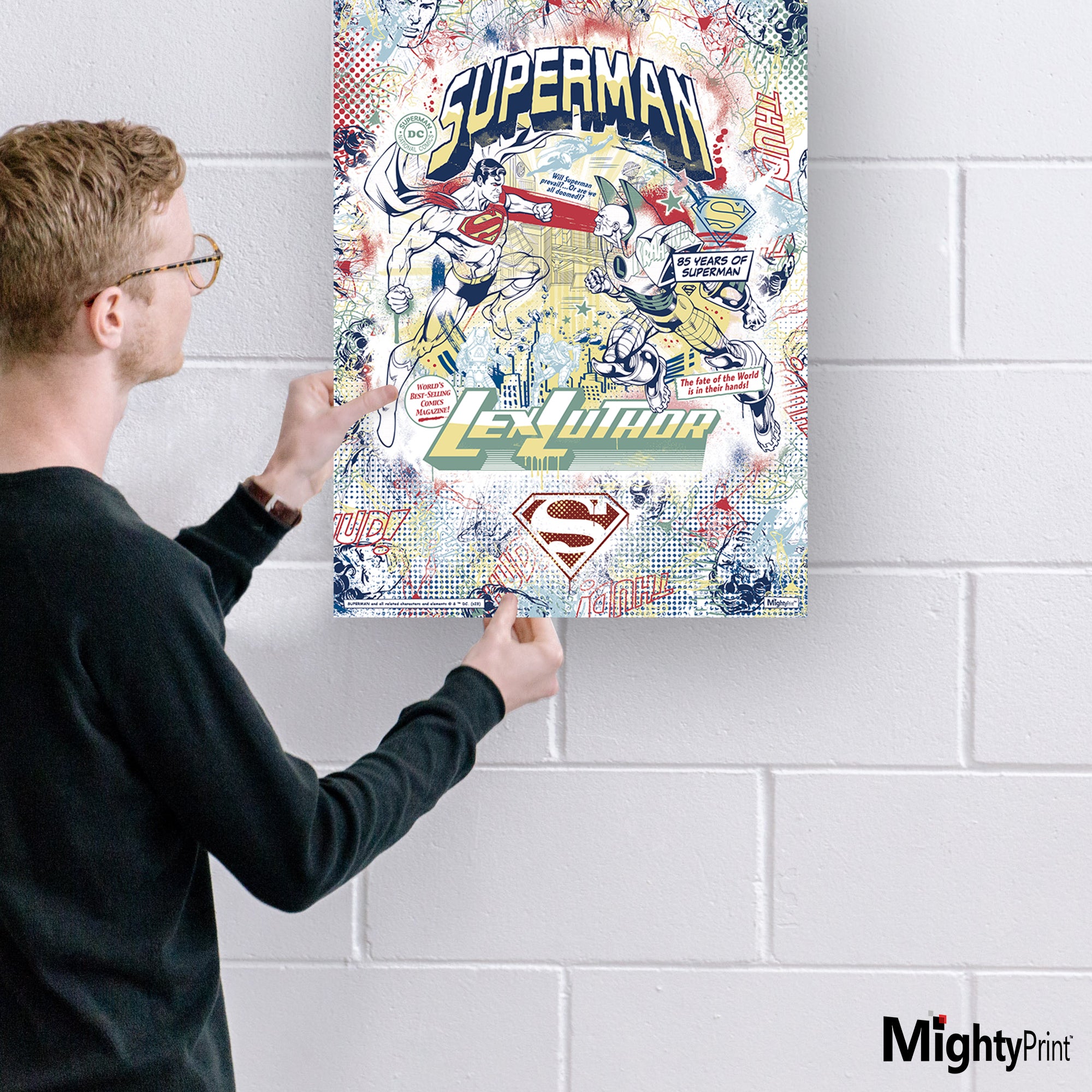 DC Comics (Superman 85th Anniversary - Ink) MightyPrint™ Wall Art MP17240876