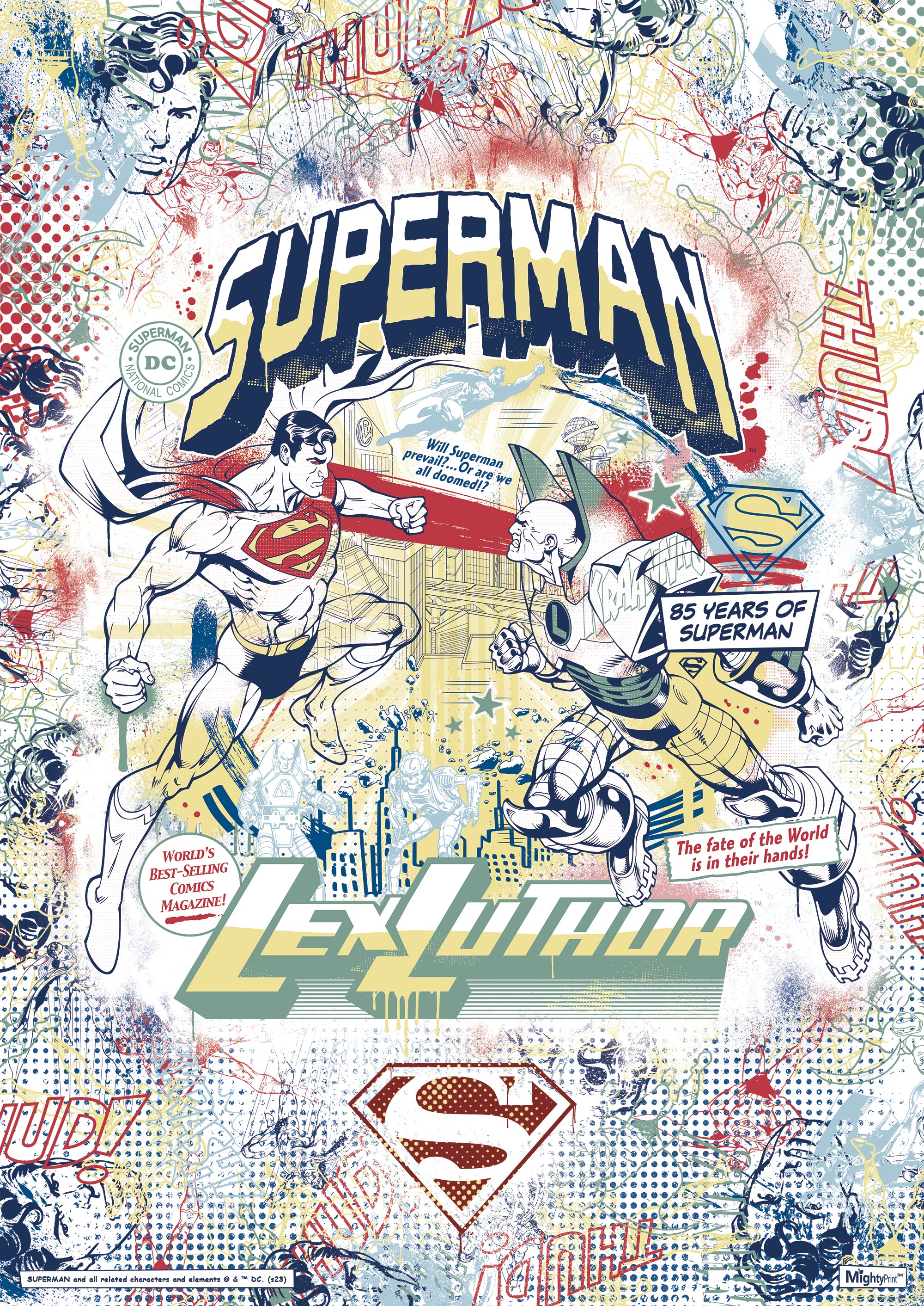 DC Comics (Superman 85th Anniversary - Ink) MightyPrint™ Wall Art MP17240876