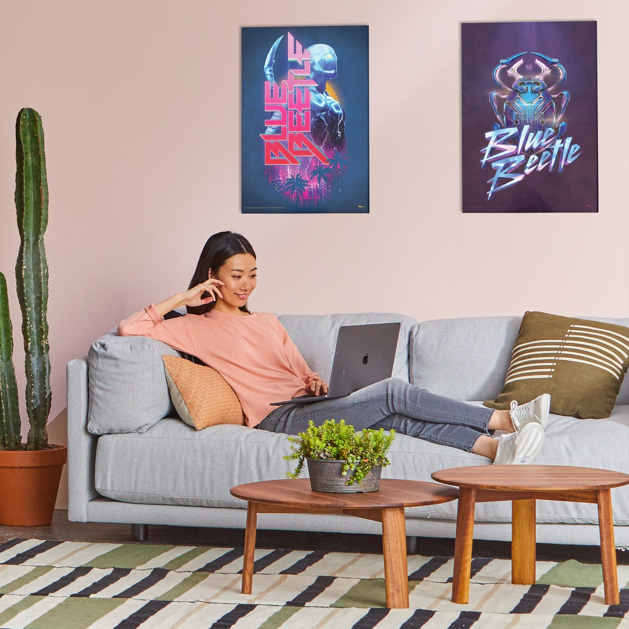 Blue Beetle (Cityscape) MightyPrint™ Wall Art MP17240877