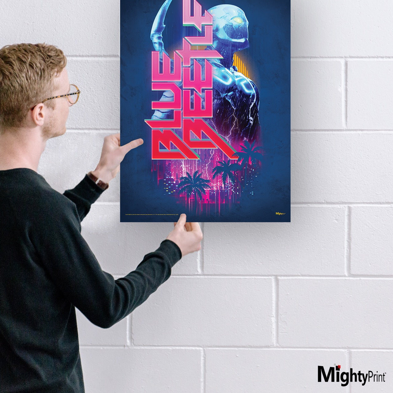 Blue Beetle (Cityscape) MightyPrint™ Wall Art MP17240877