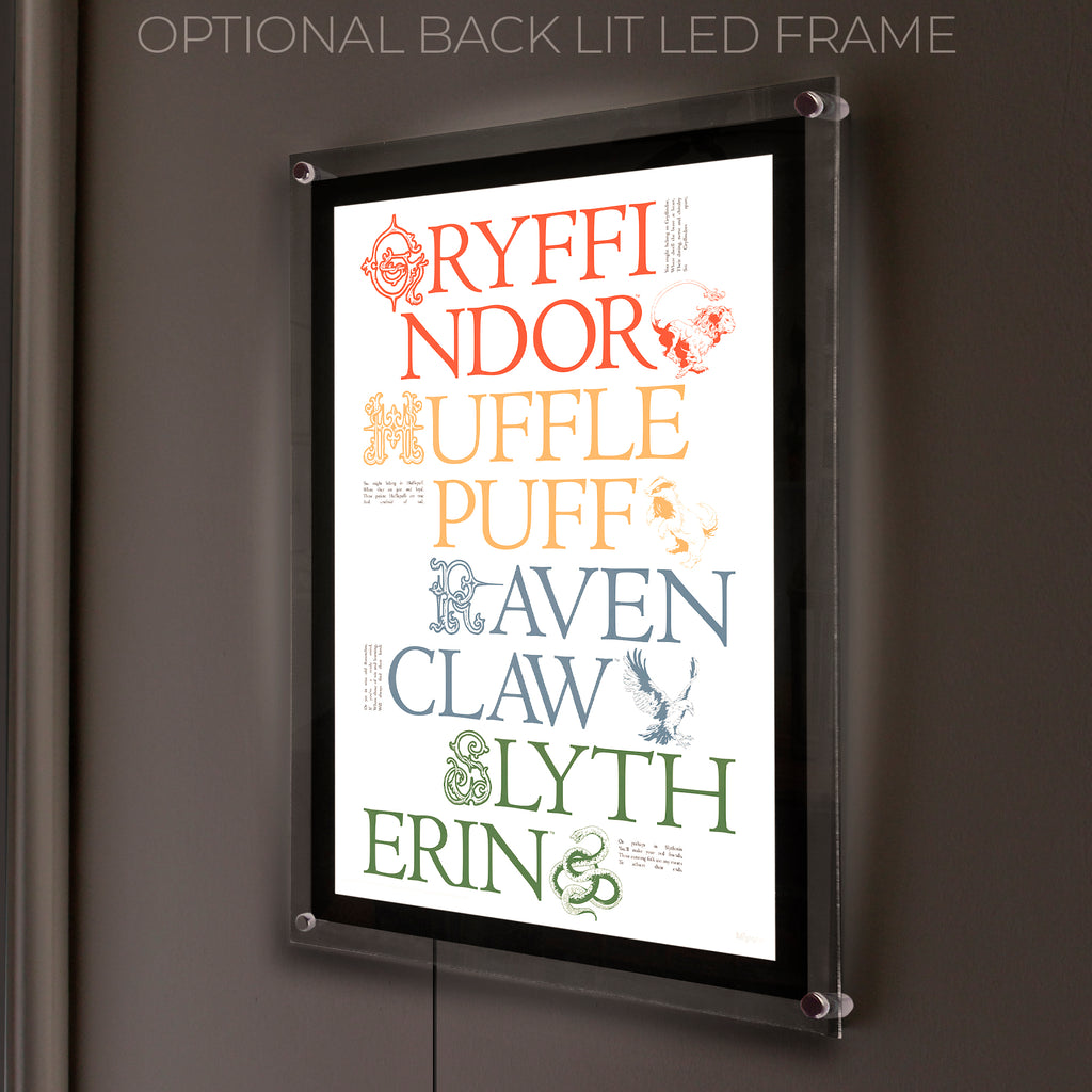 Harry Potter (Delicate Sketch Hogwarts Houses) MightyPrint™ Wall Art MP17240886