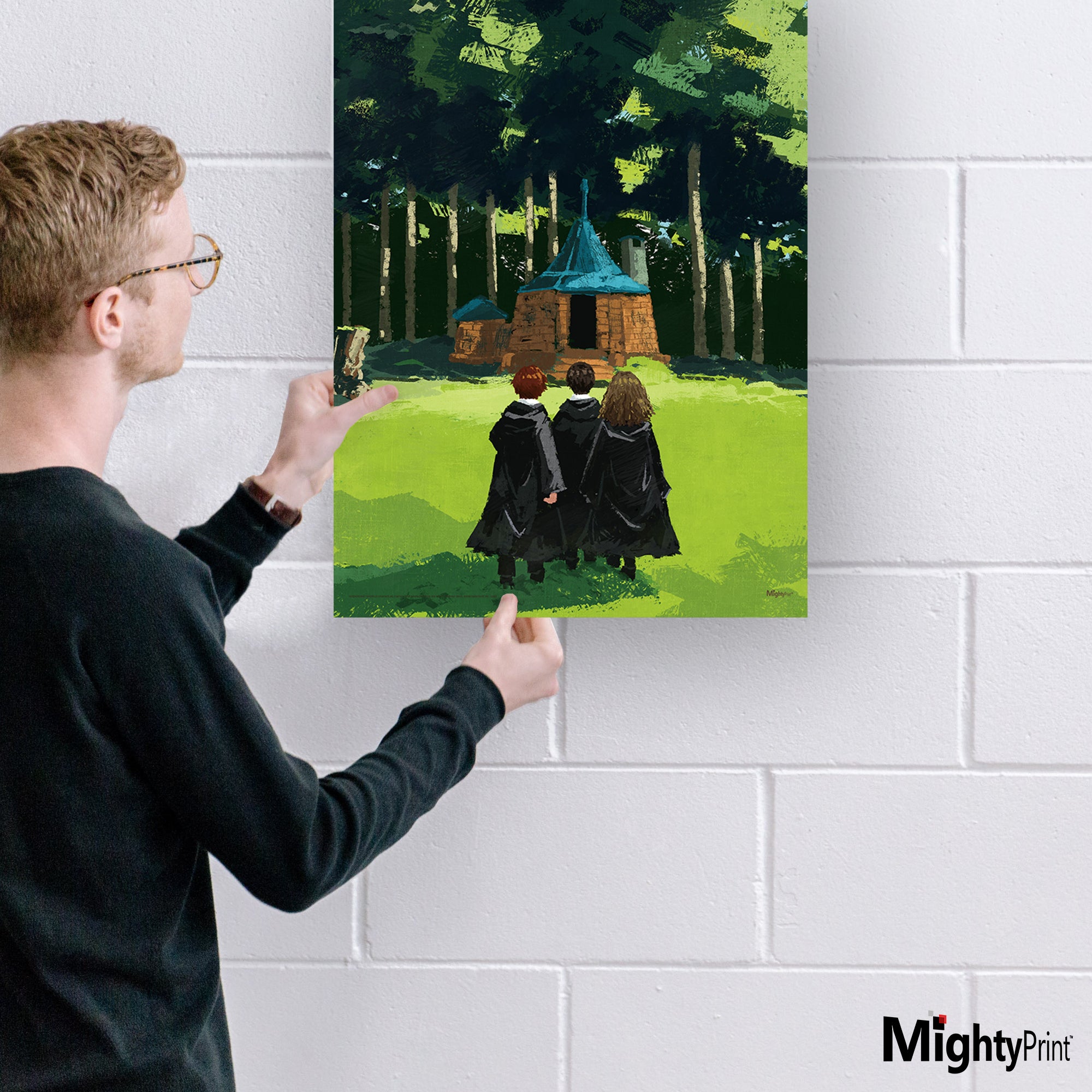 Harry Potter (Trio Visits Hagrids Hut) MightyPrint™ Wall Art MP17240891