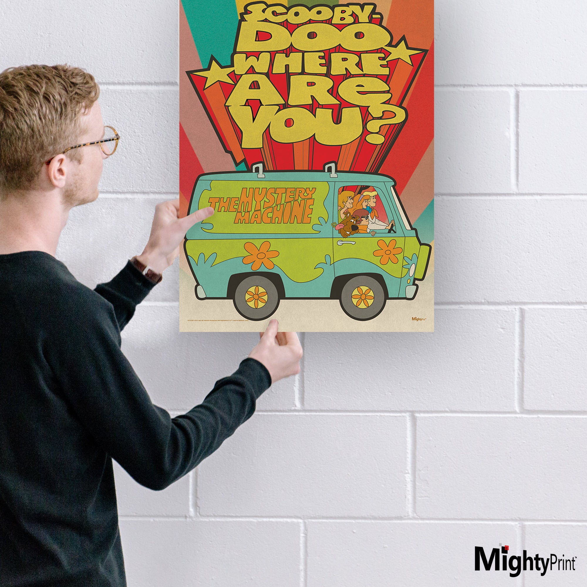 Scooby-Doo (Retro Mystery Machine) MightyPrint™ Wall Art MP17240915