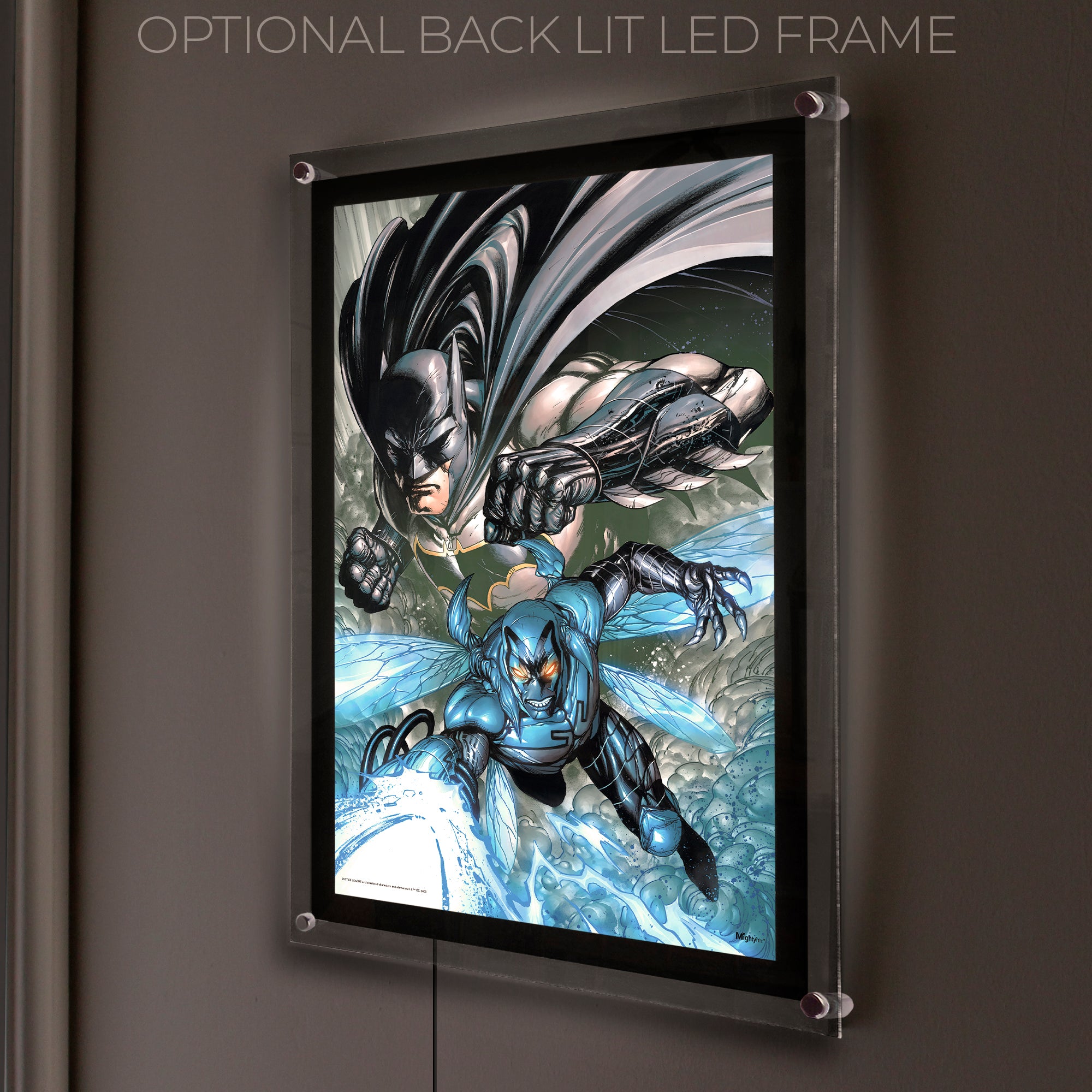 Justice League (Blue Beetle & Batman) MightyPrint™ Wall Art MP17240929
