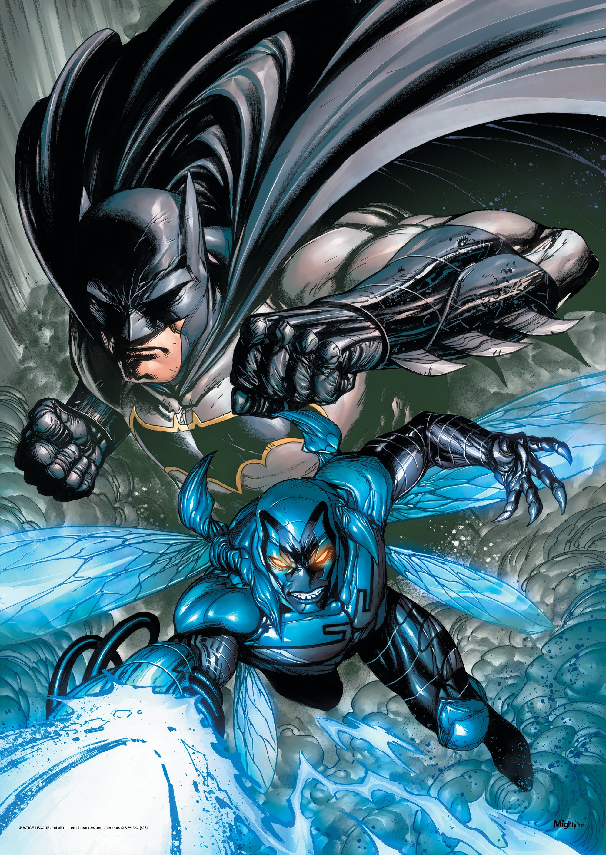 Justice League (Blue Beetle & Batman) MightyPrint™ Wall Art MP17240929