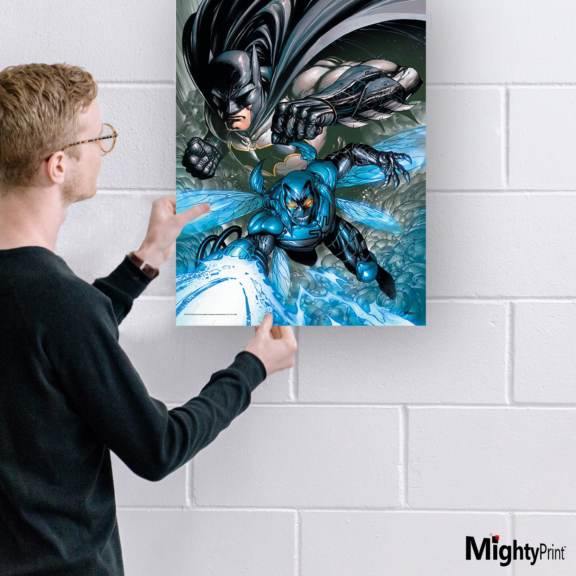 Justice League (Blue Beetle & Batman) MightyPrint™ Wall Art MP17240929