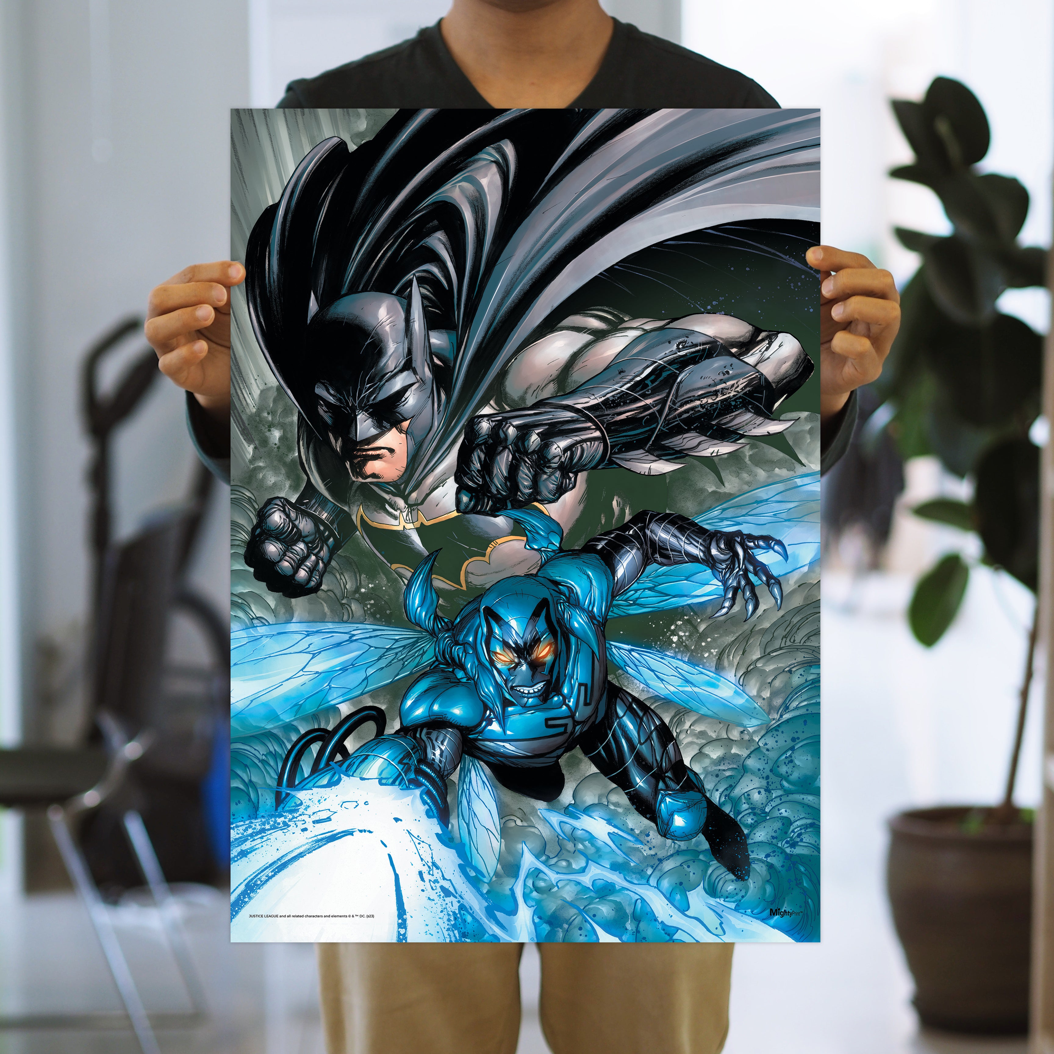 Justice League (Blue Beetle & Batman) MightyPrint™ Wall Art MP17240929