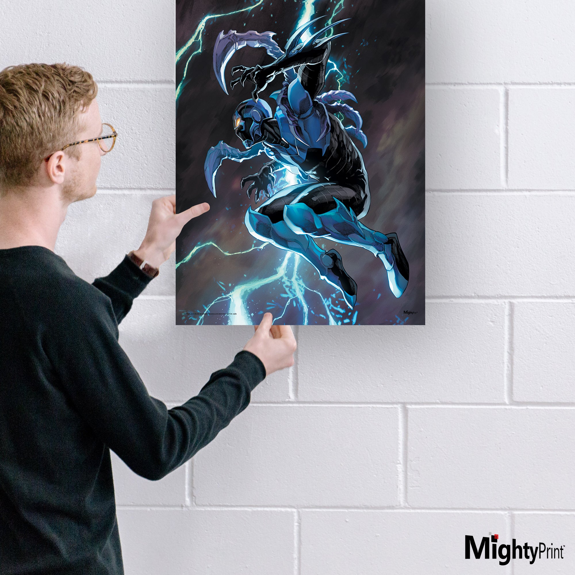 Justice League (Blue Beetle Jump) MightyPrint™ Wall Art MP17240930