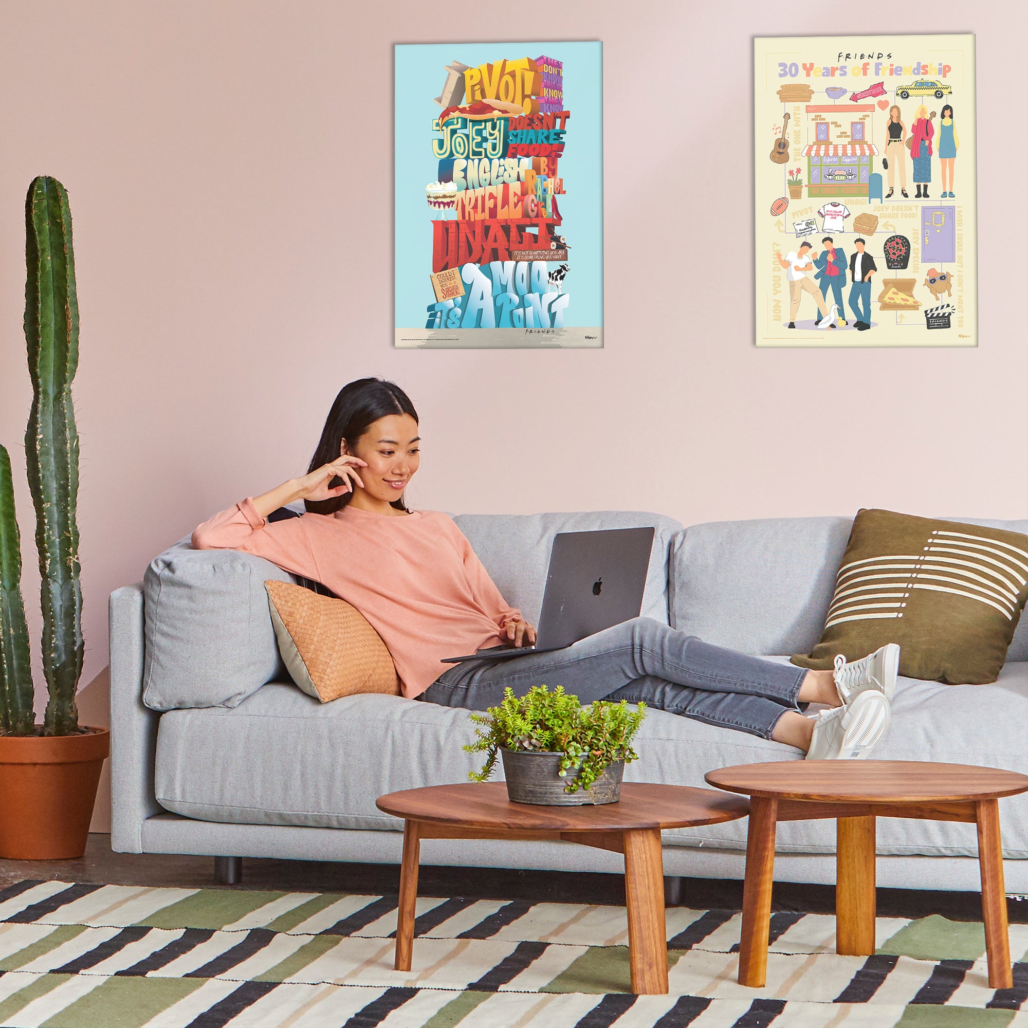 Friends: The Television Show 30th Anniversary (30th Phrases) MightyPrint™ Wall Art MP17240938