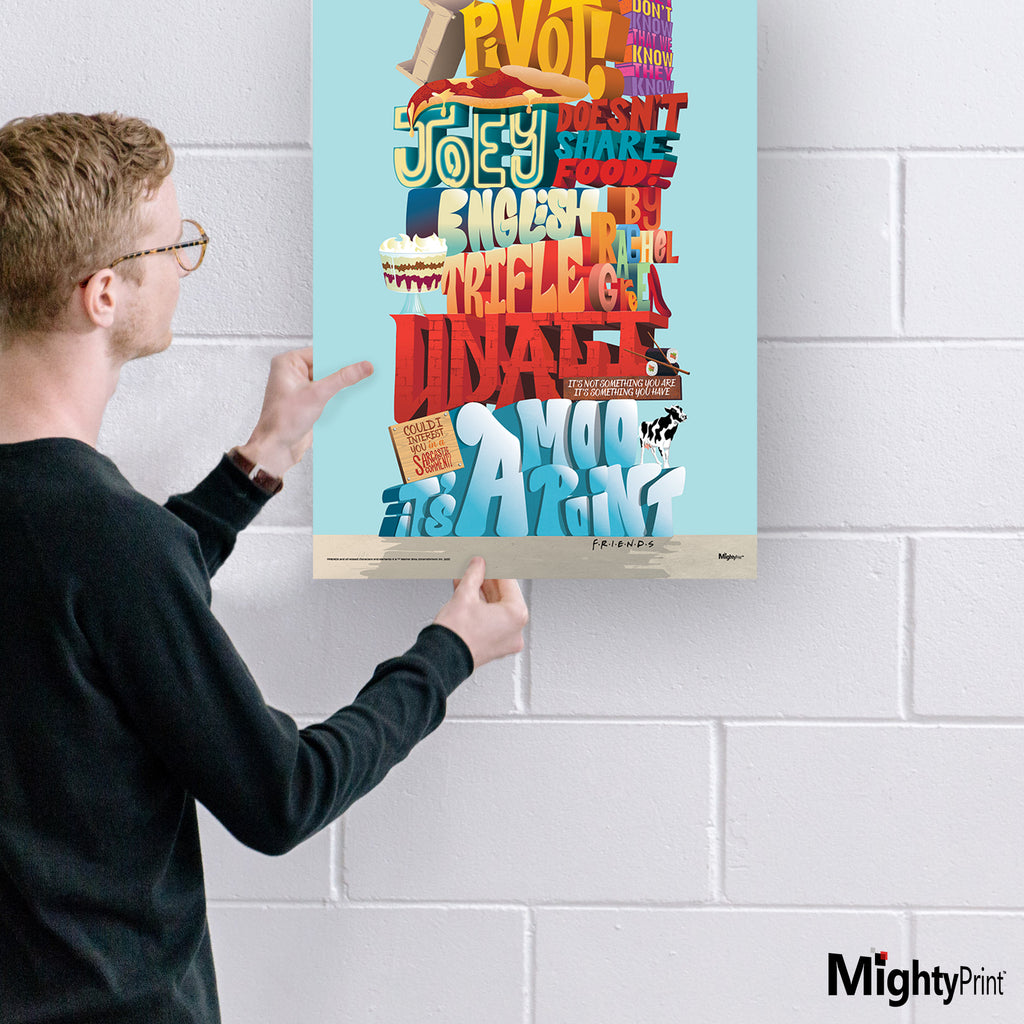 Friends: The Television Show 30th Anniversary (30th Phrases) MightyPrint™ Wall Art MP17240938